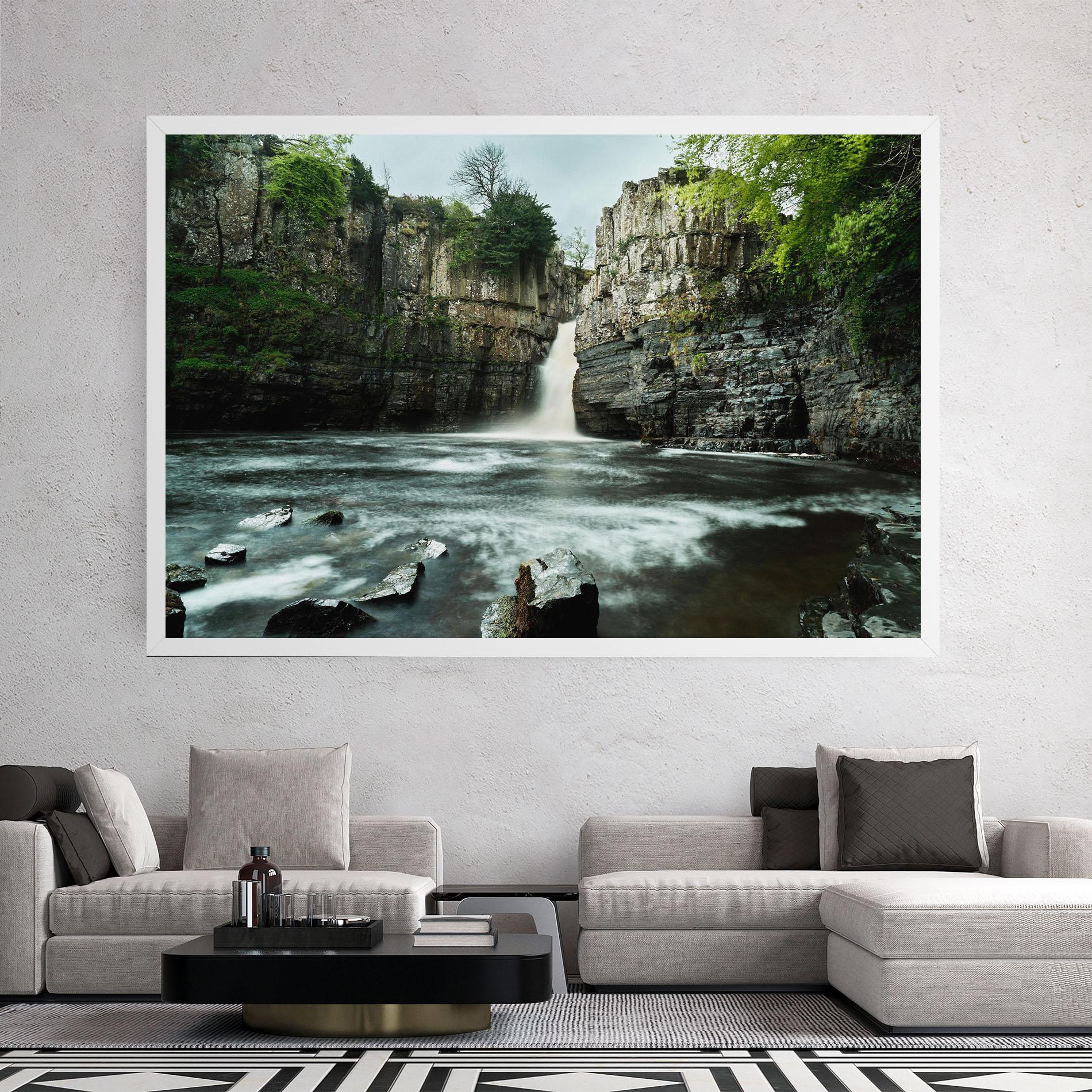 Картина на платно Beautiful Water Falling mockup 2