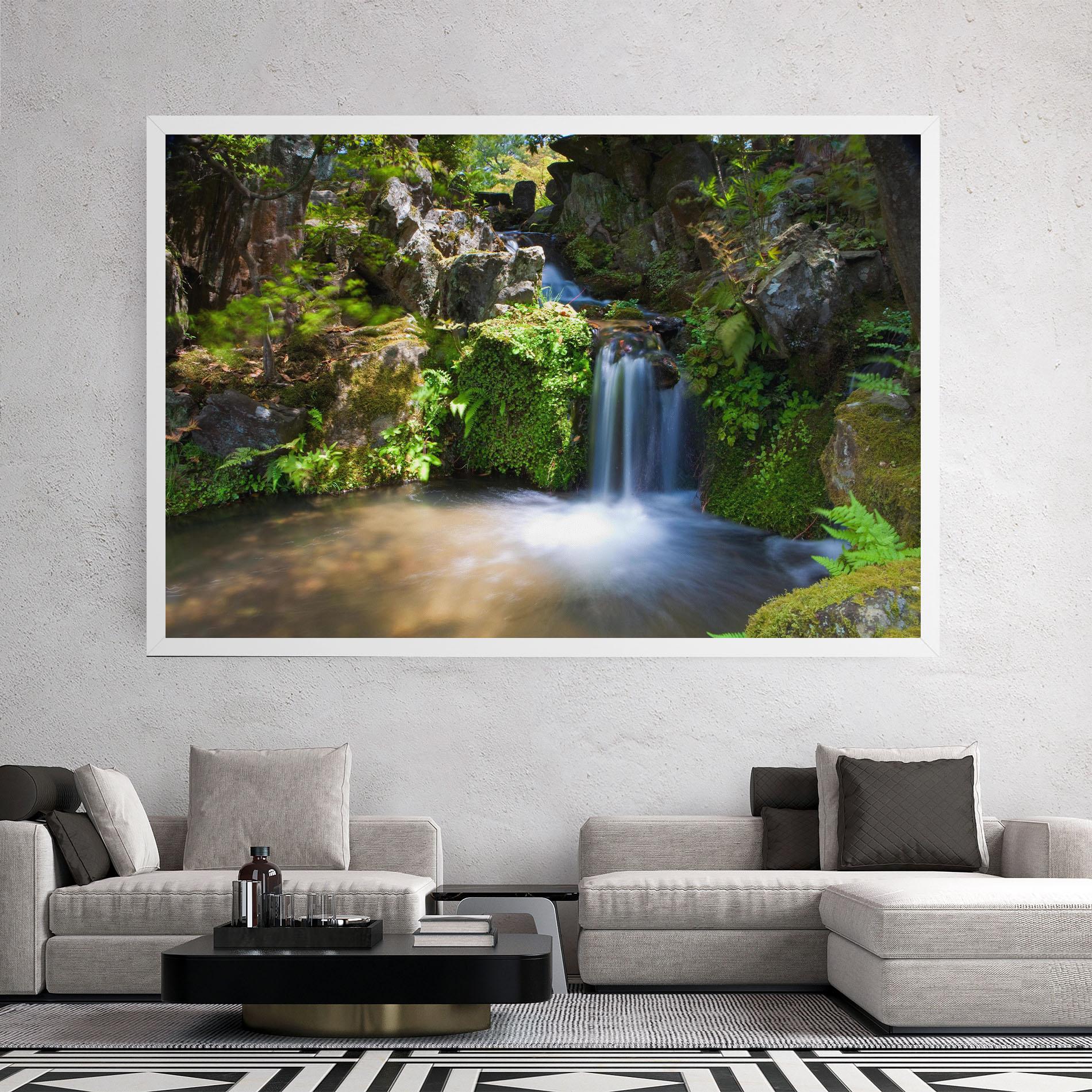 Картина на платно Jungle View Waterfall mockup 2