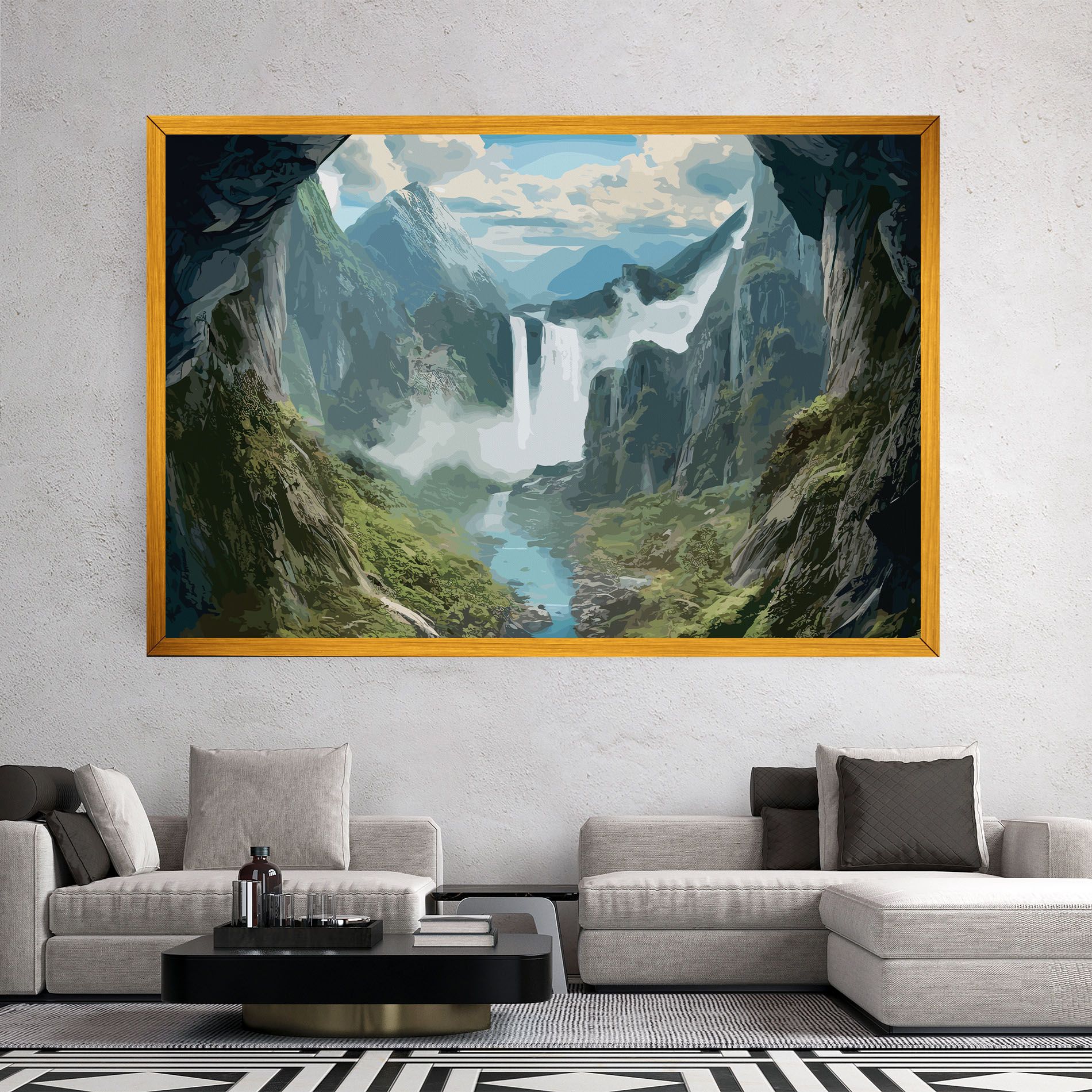 Amazing Waterfall mockup 2