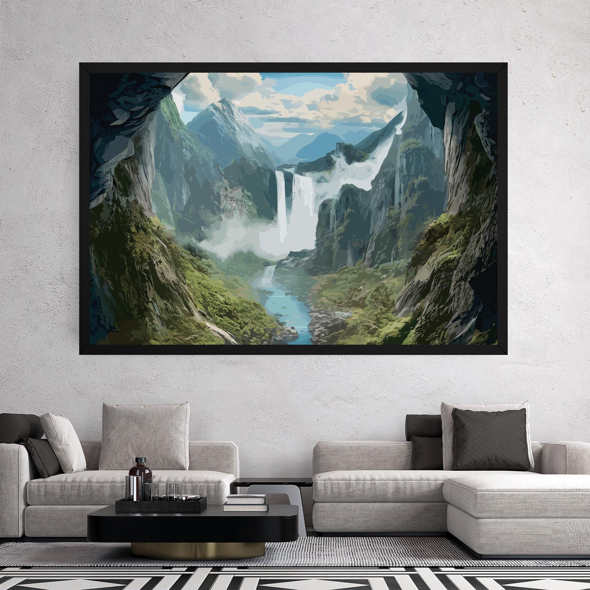 Amazing Waterfall mockup 2