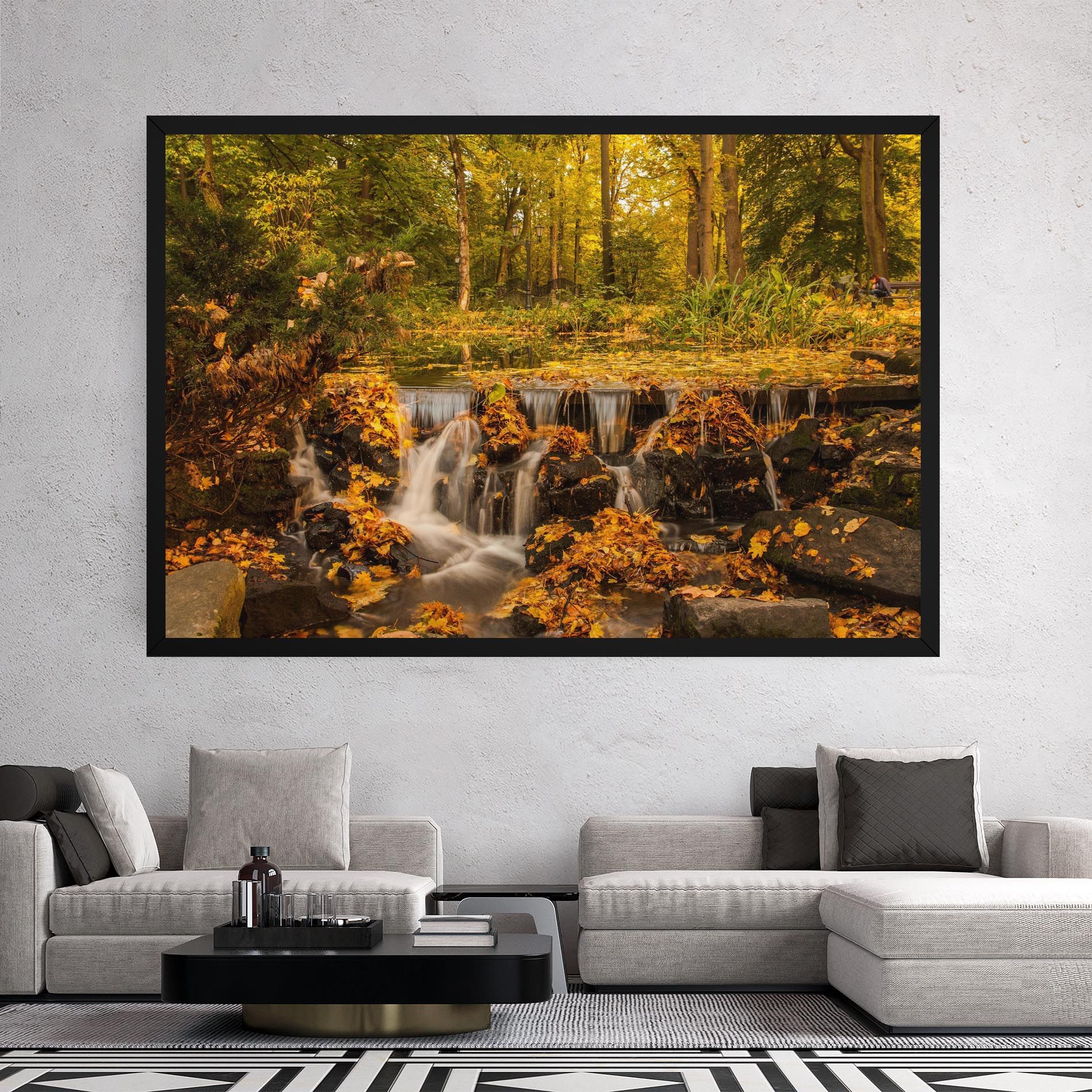 Autumn Pretty Waterfall mockup 2