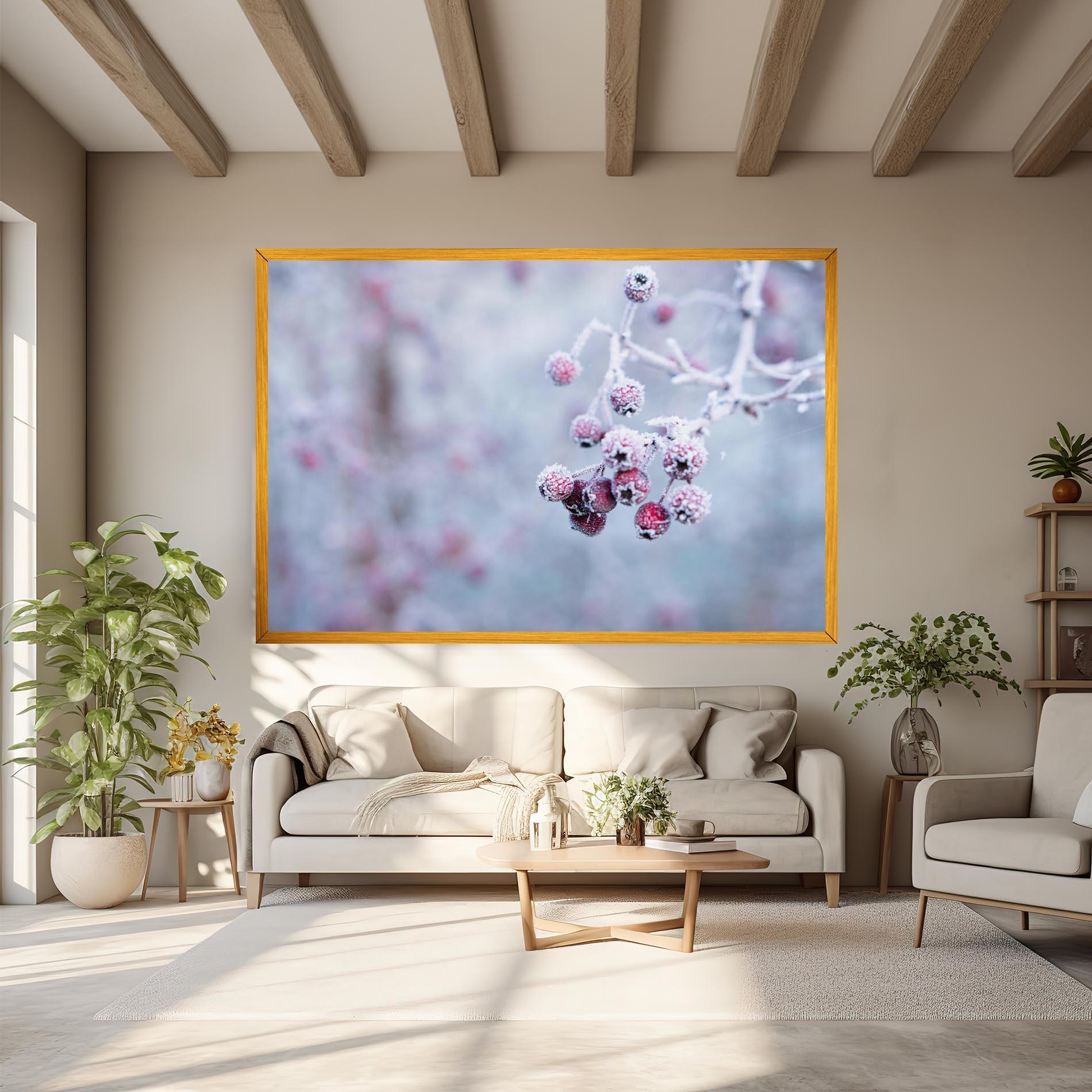 Картина на платно Red Winter Fruits mockup 6