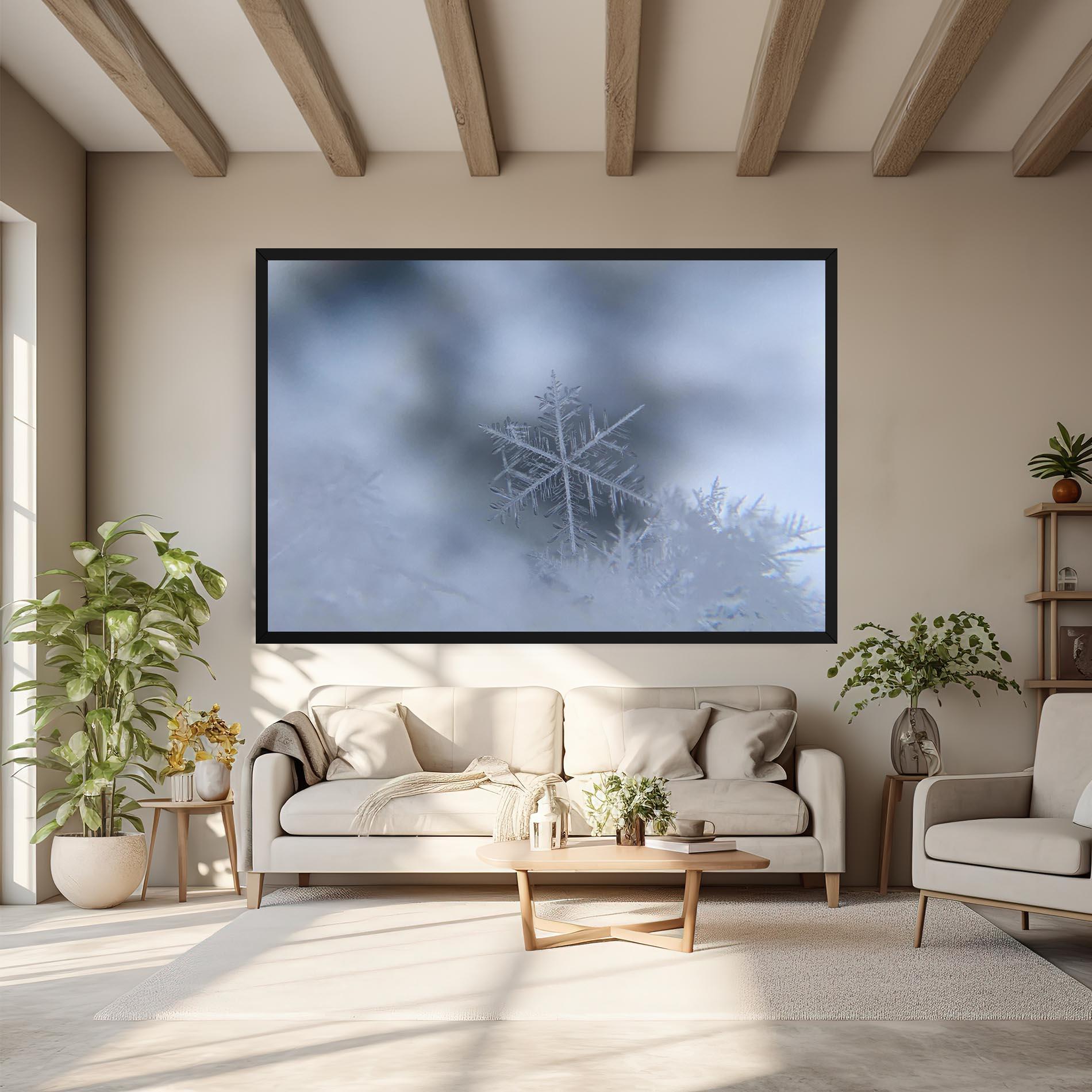 Картина на платно Pretty Snowflake mockup 6