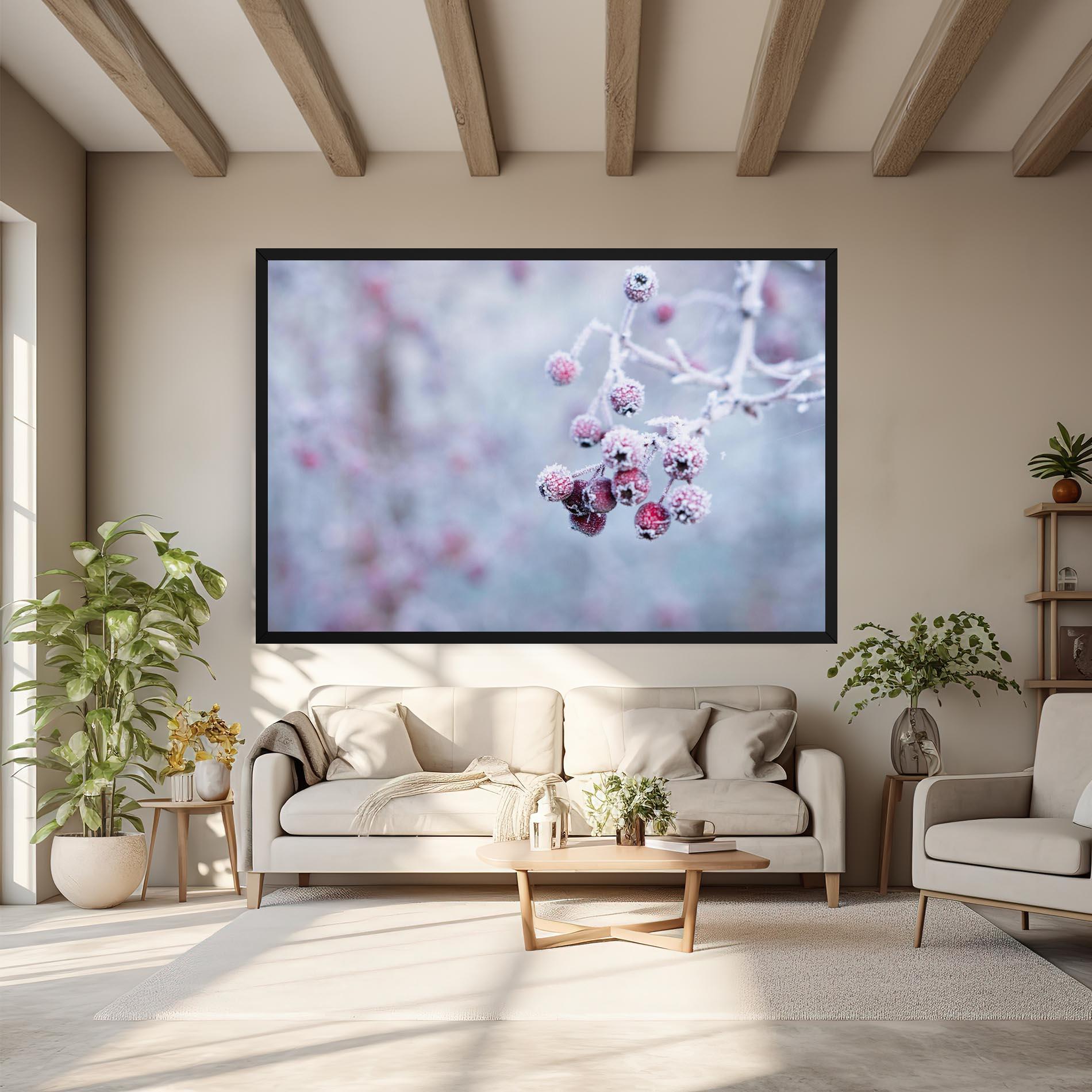 Картина на платно Red Winter Fruits mockup 6