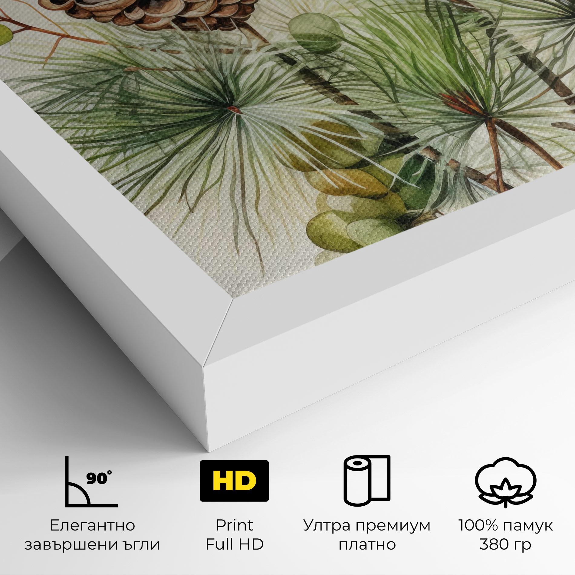 Картина на платно Brown Cones mockup 4