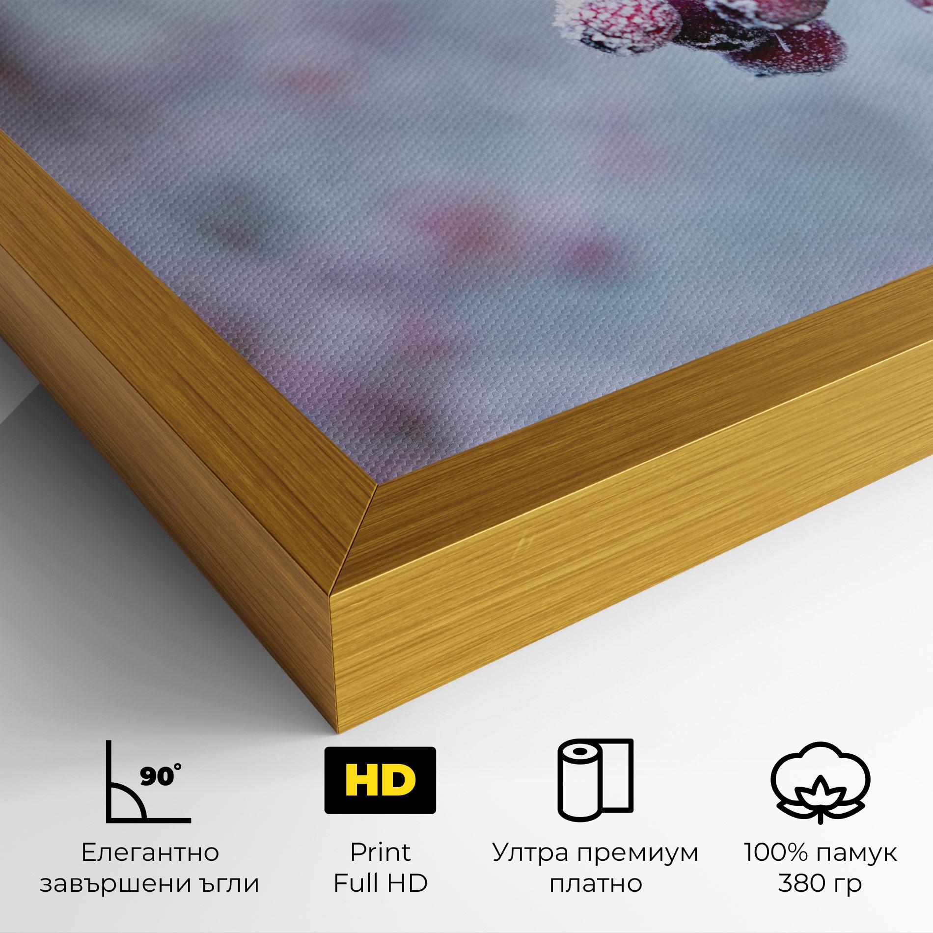 Картина на платно Red Winter Fruits mockup 4