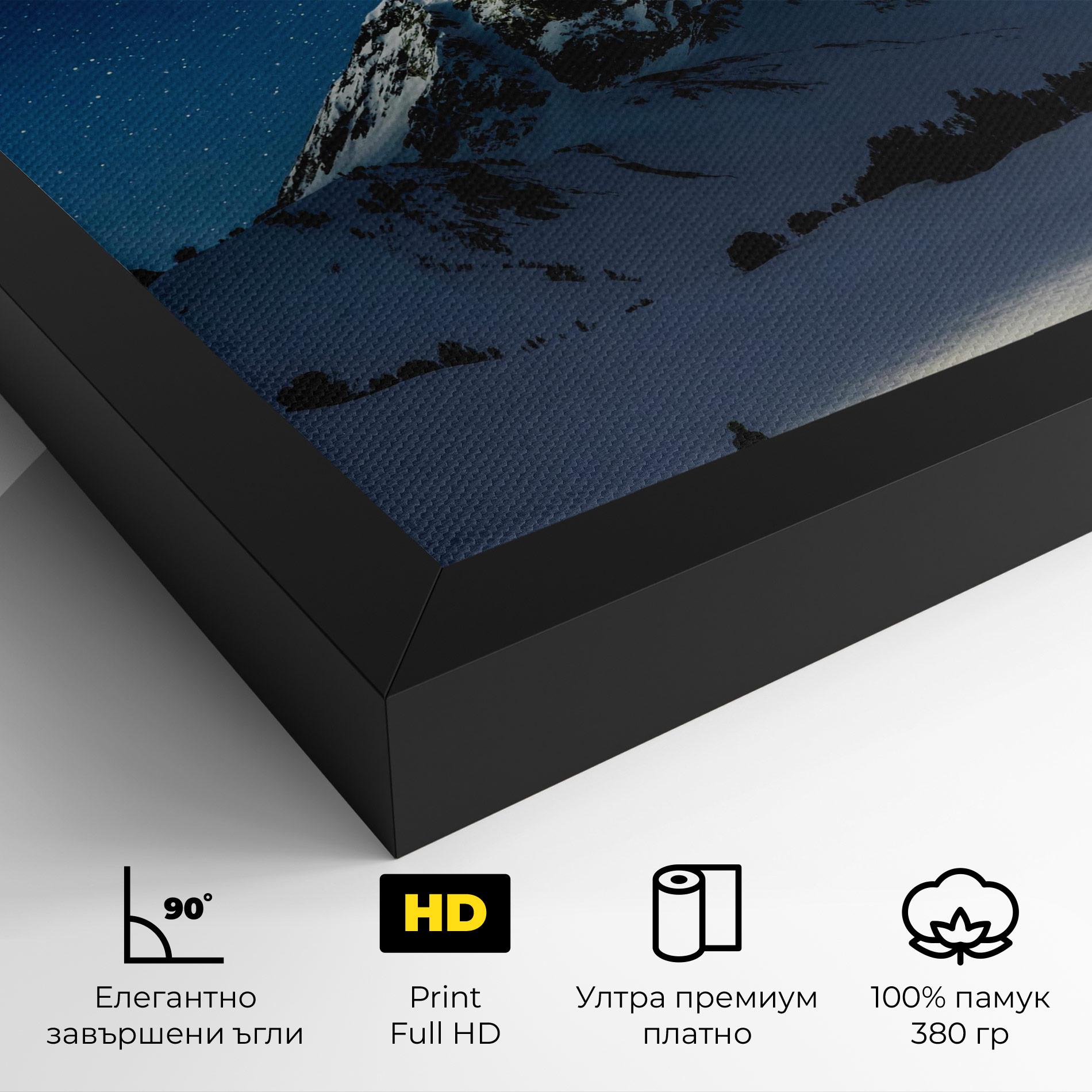 Картина на платно Pretty Sky Winter mockup 4