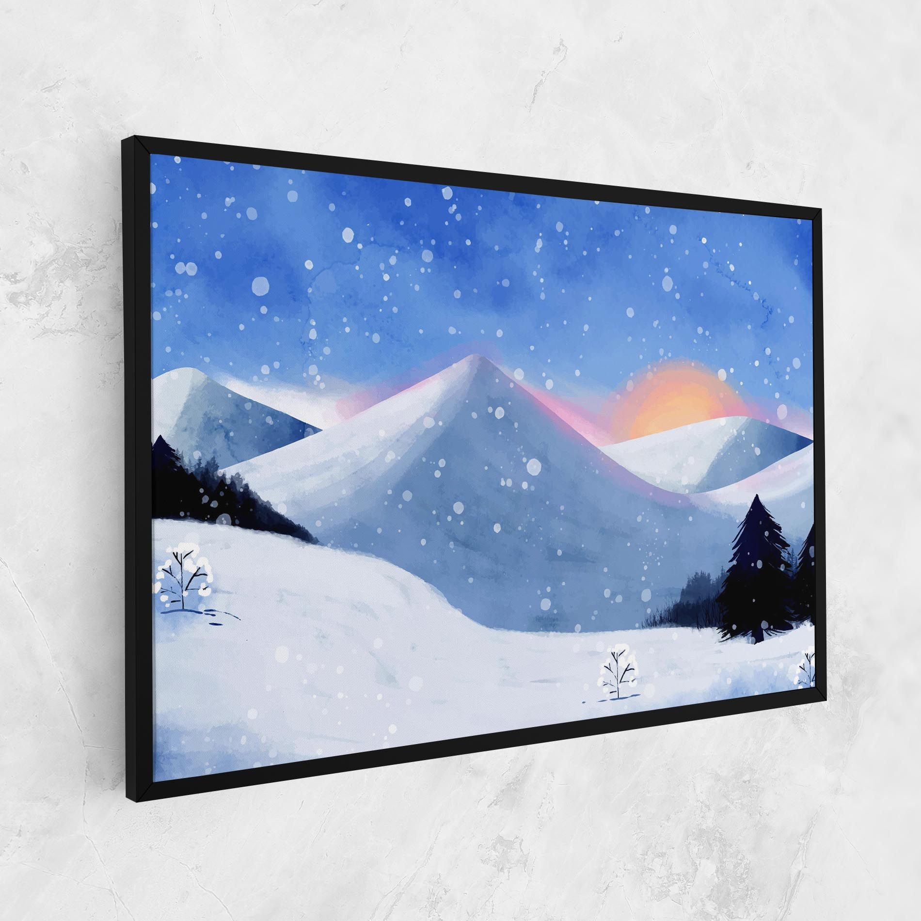 Mountain Snow Art mockup 1