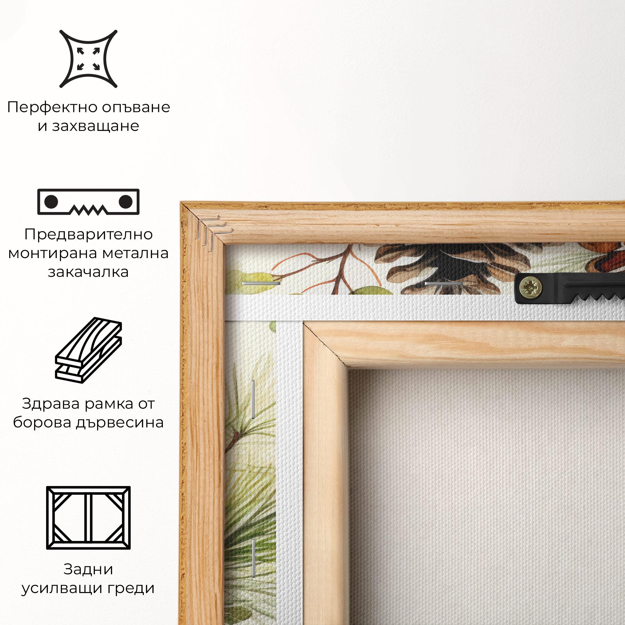 Картина на платно Brown Cones mockup 5