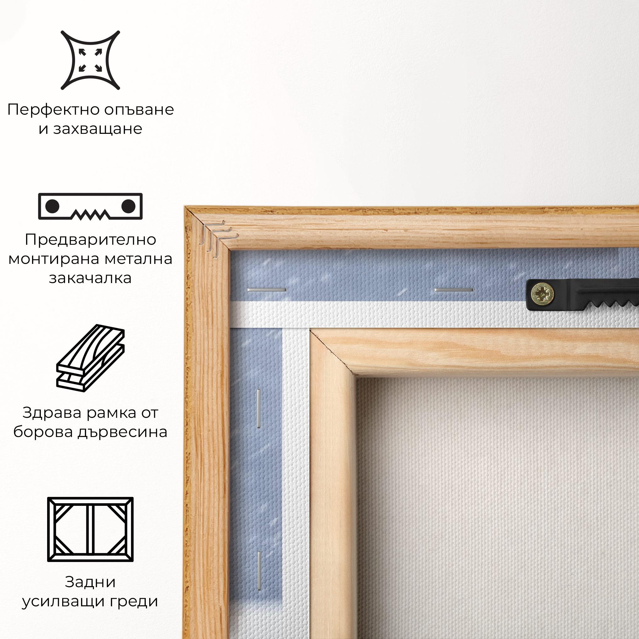 Картина на платно Snow Owl mockup 5