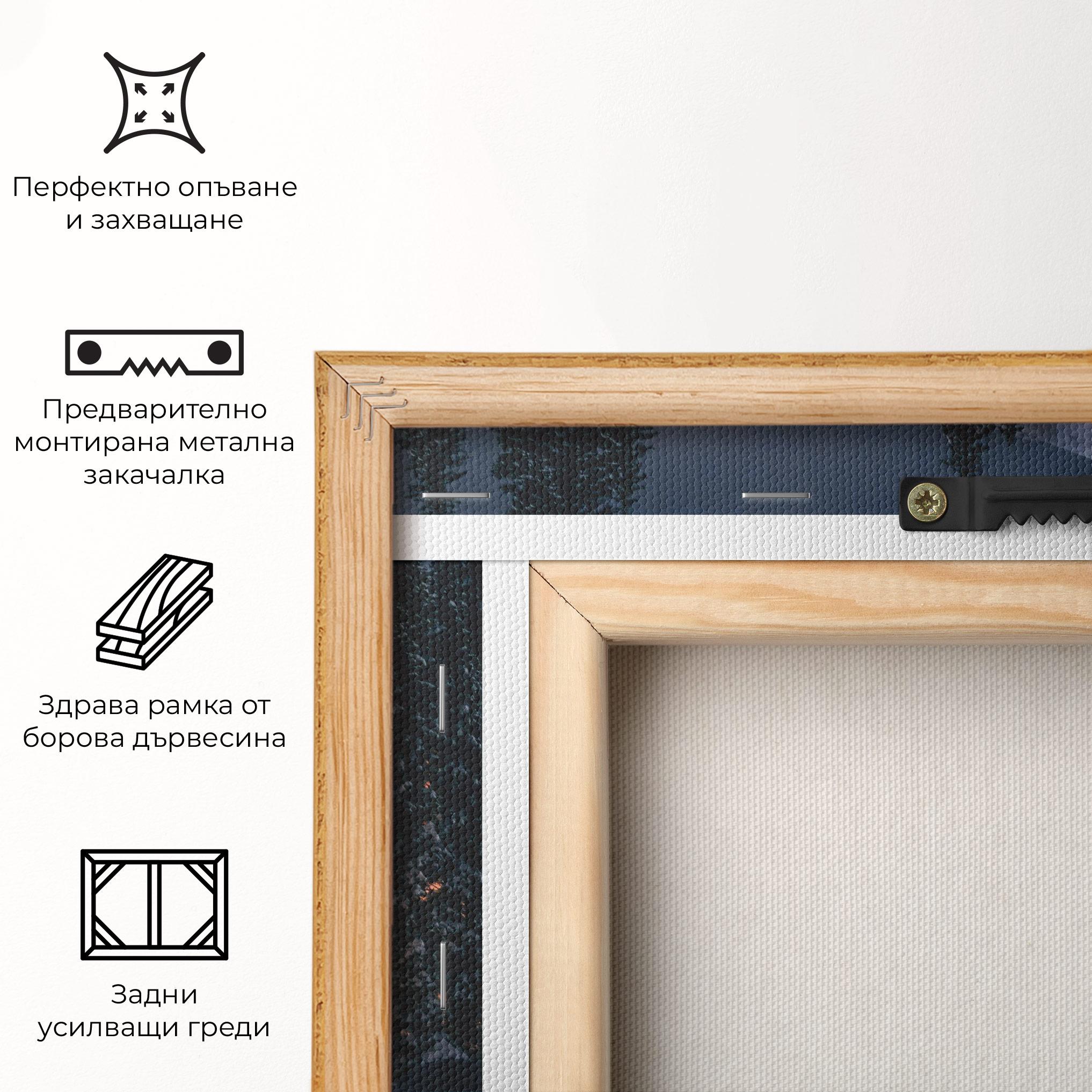 Картина на платно Winter House mockup 5