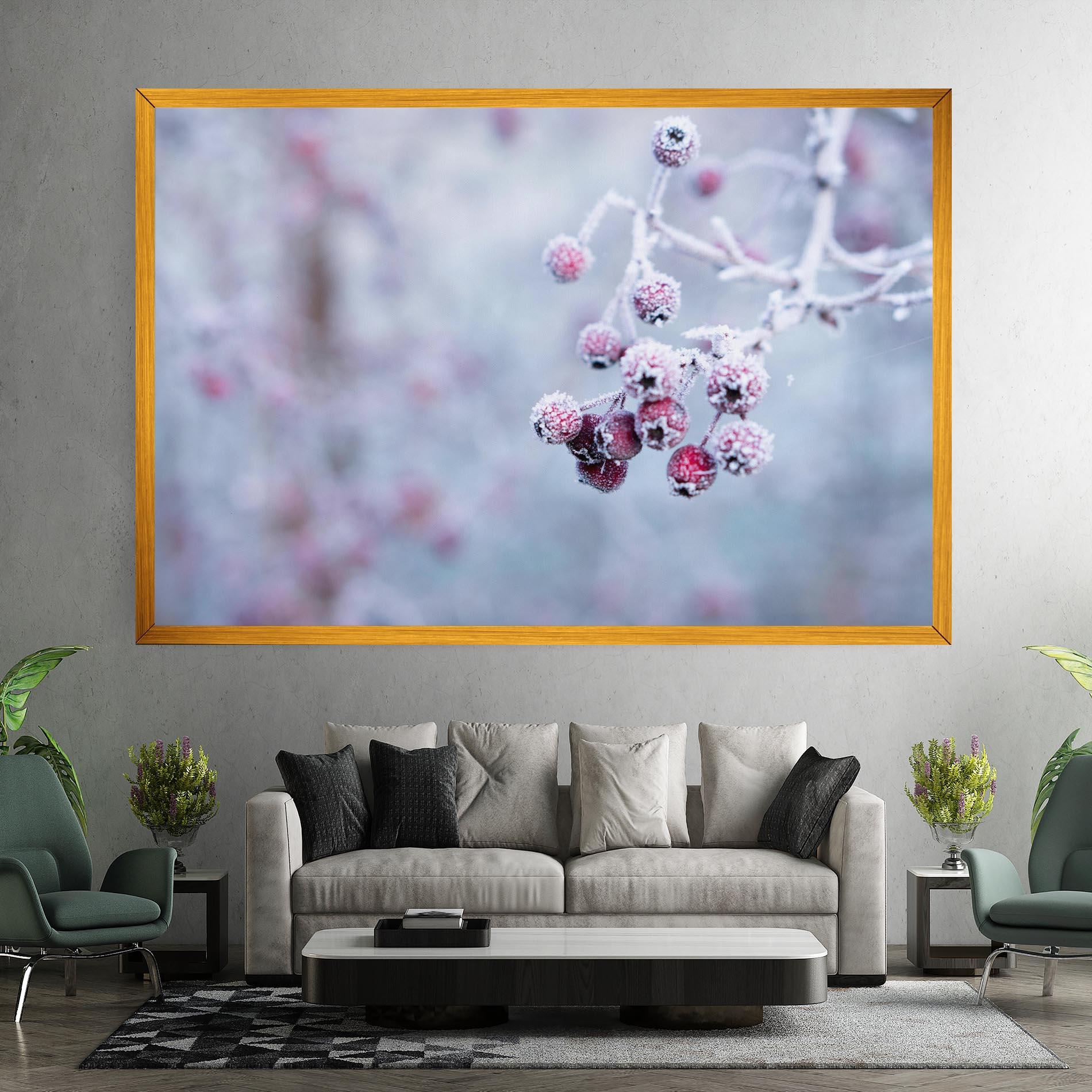 Картина на платно Red Winter Fruits mockup 7