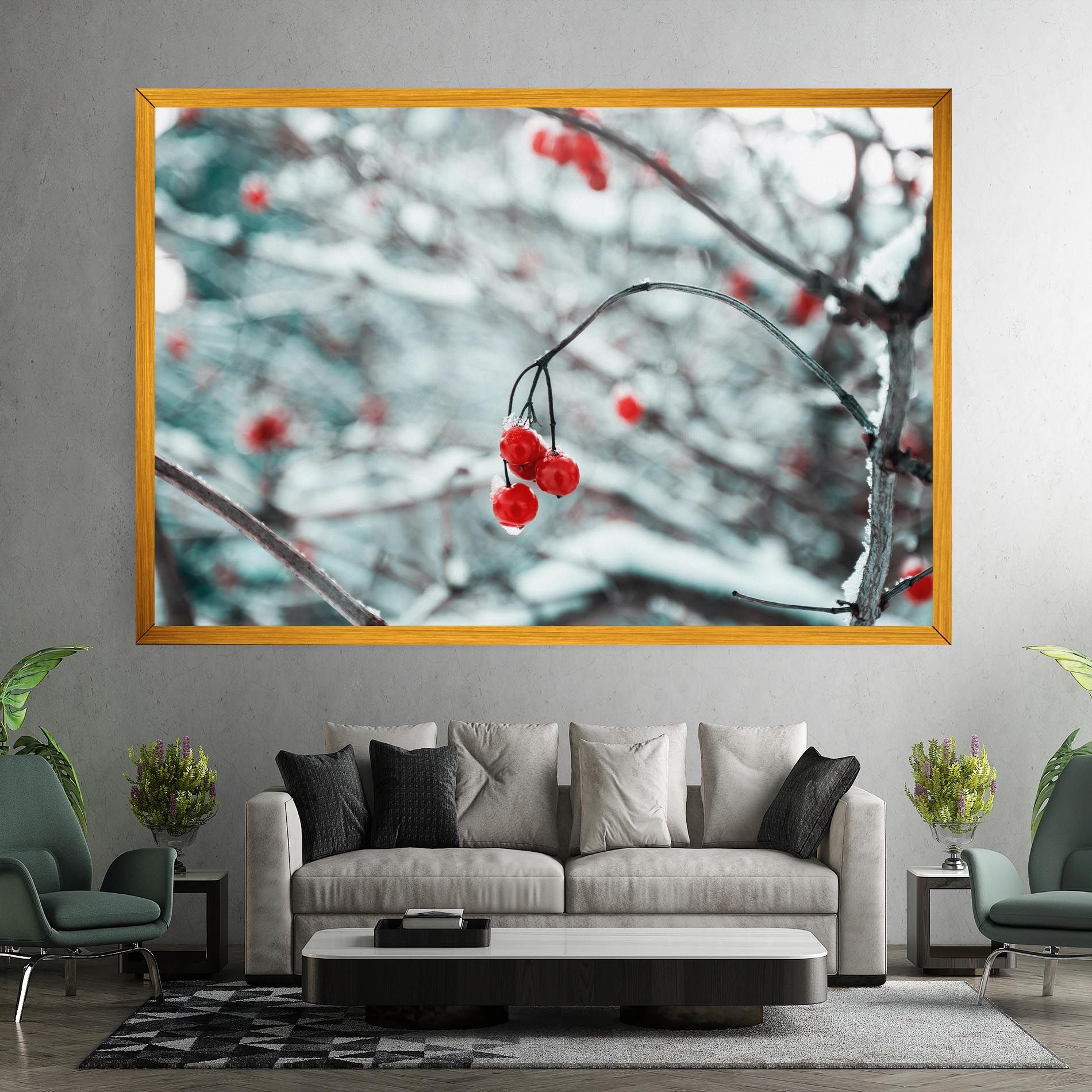 Snow Red Fruits mockup 7