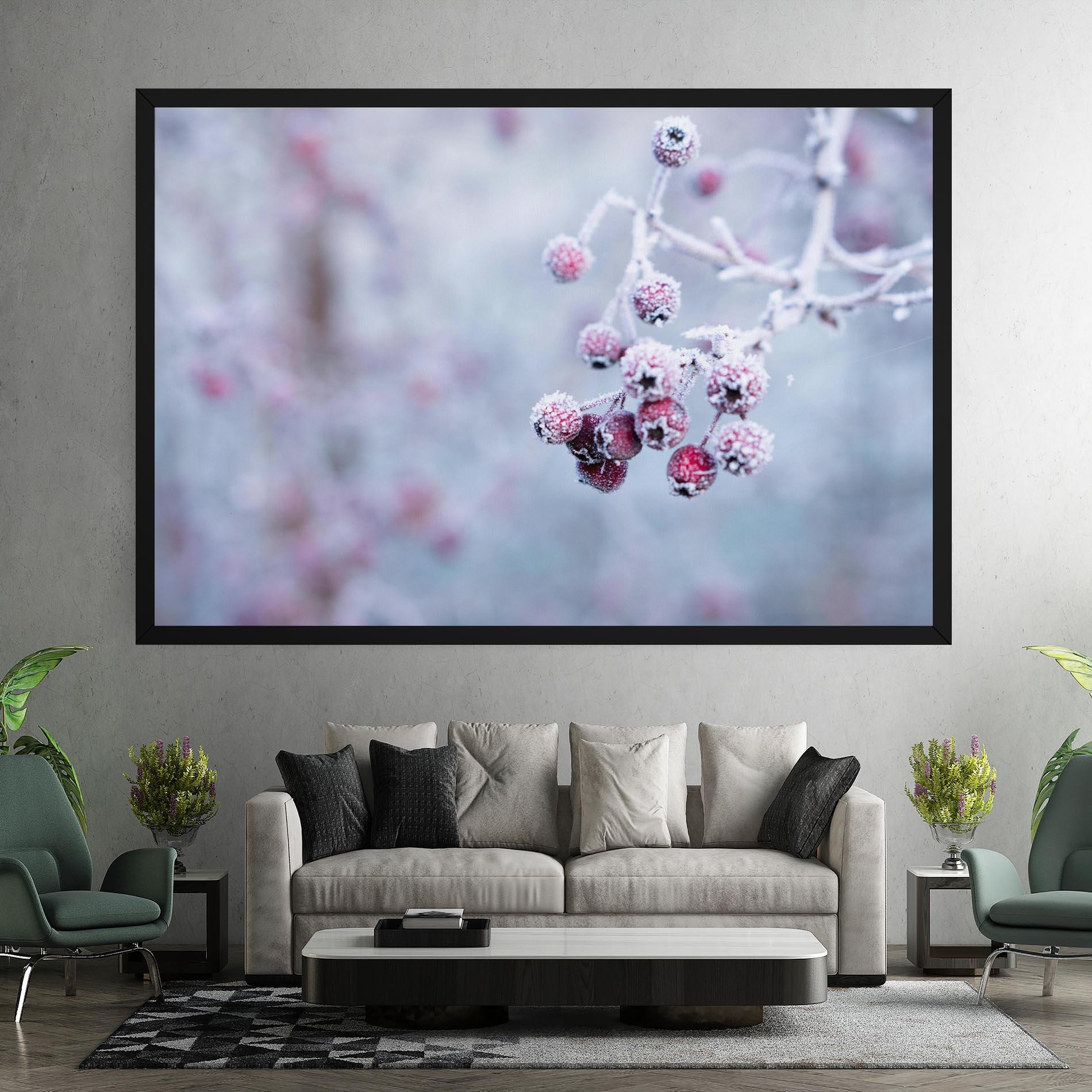 Картина на платно Red Winter Fruits mockup 7