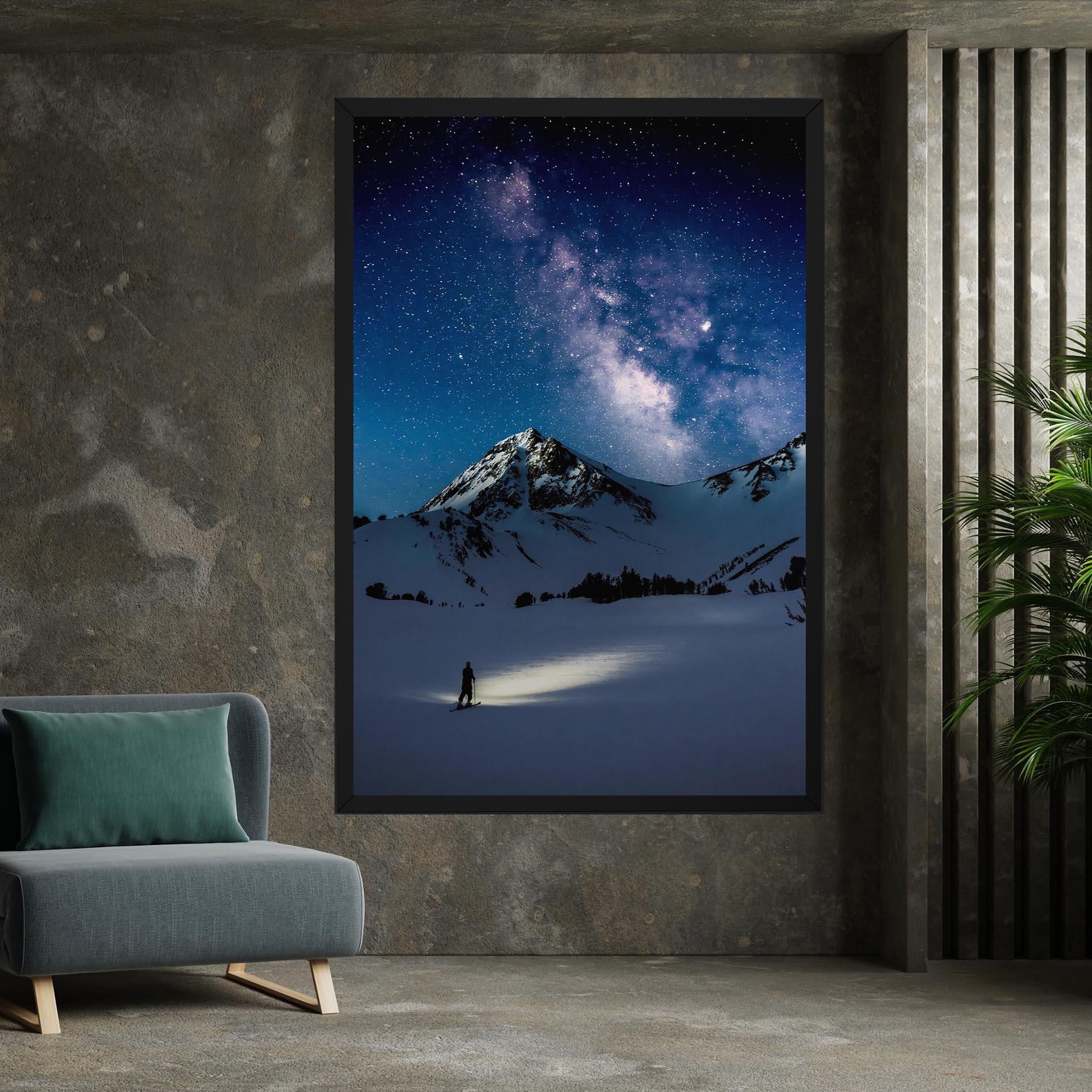 Картина на платно Pretty Sky Winter mockup 7