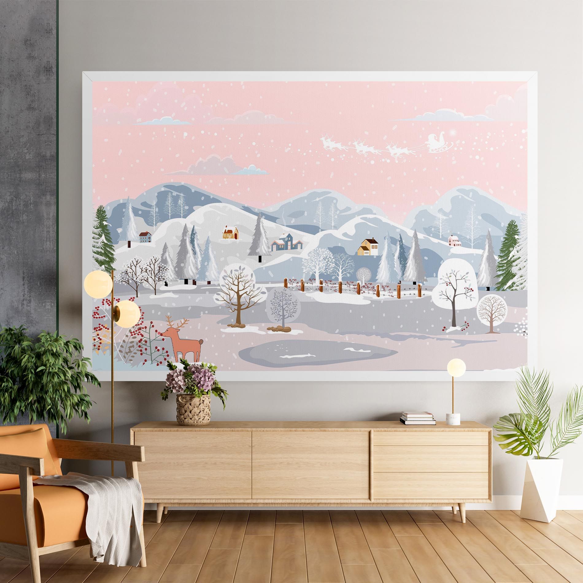 Pink Sky Winter mockup 9