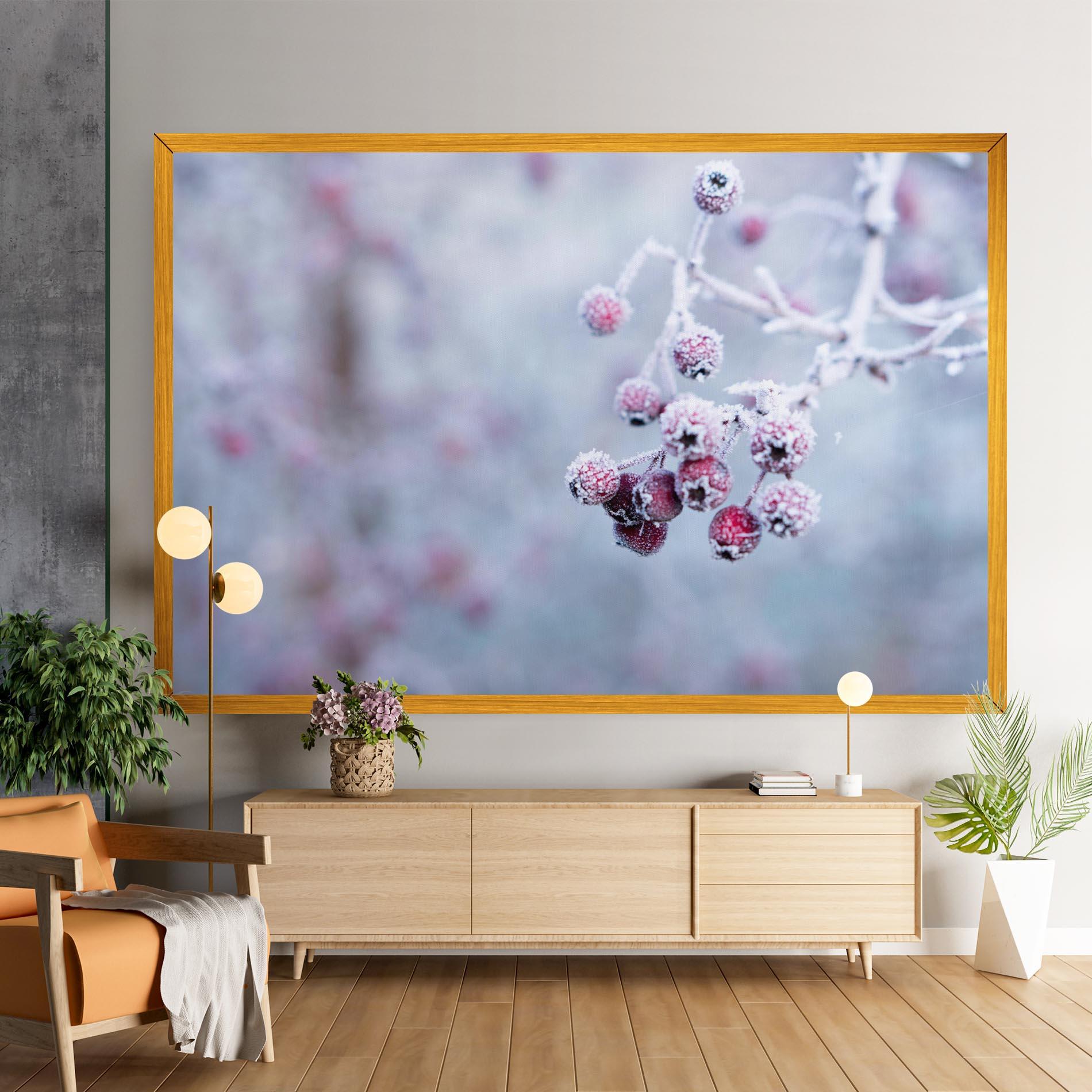 Картина на платно Red Winter Fruits mockup 9