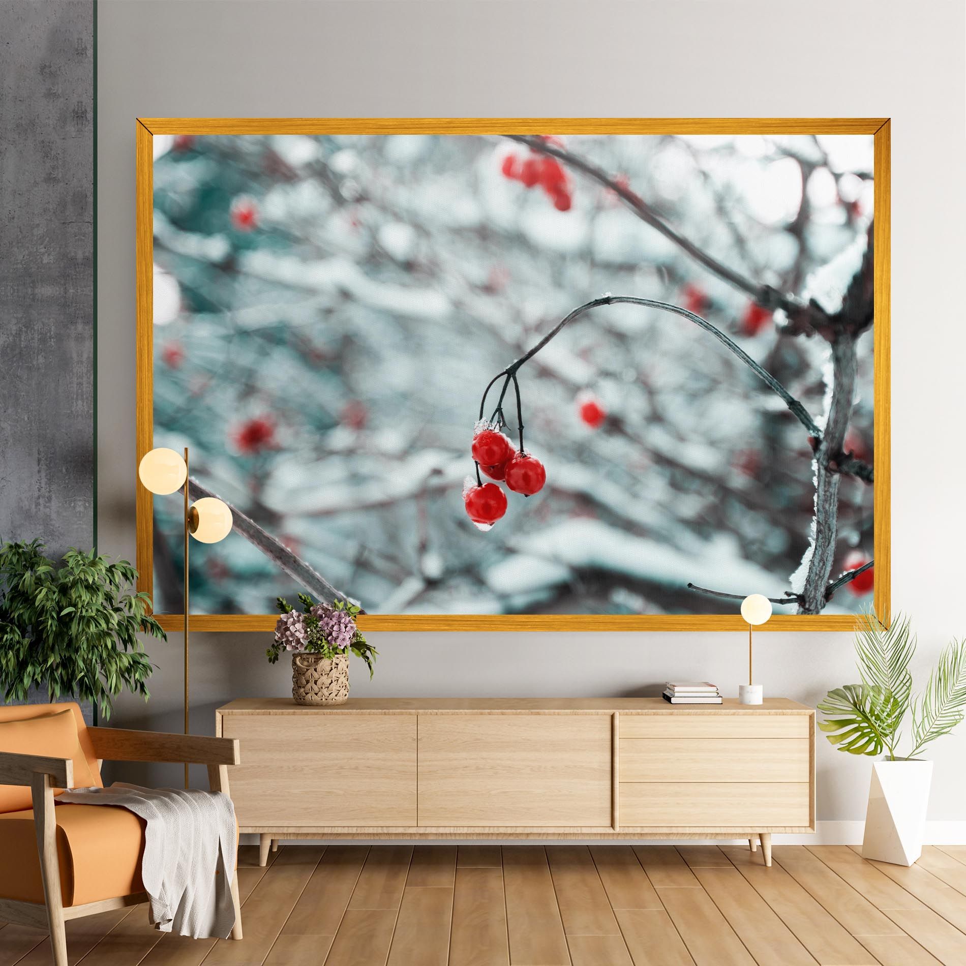 Snow Red Fruits mockup 9