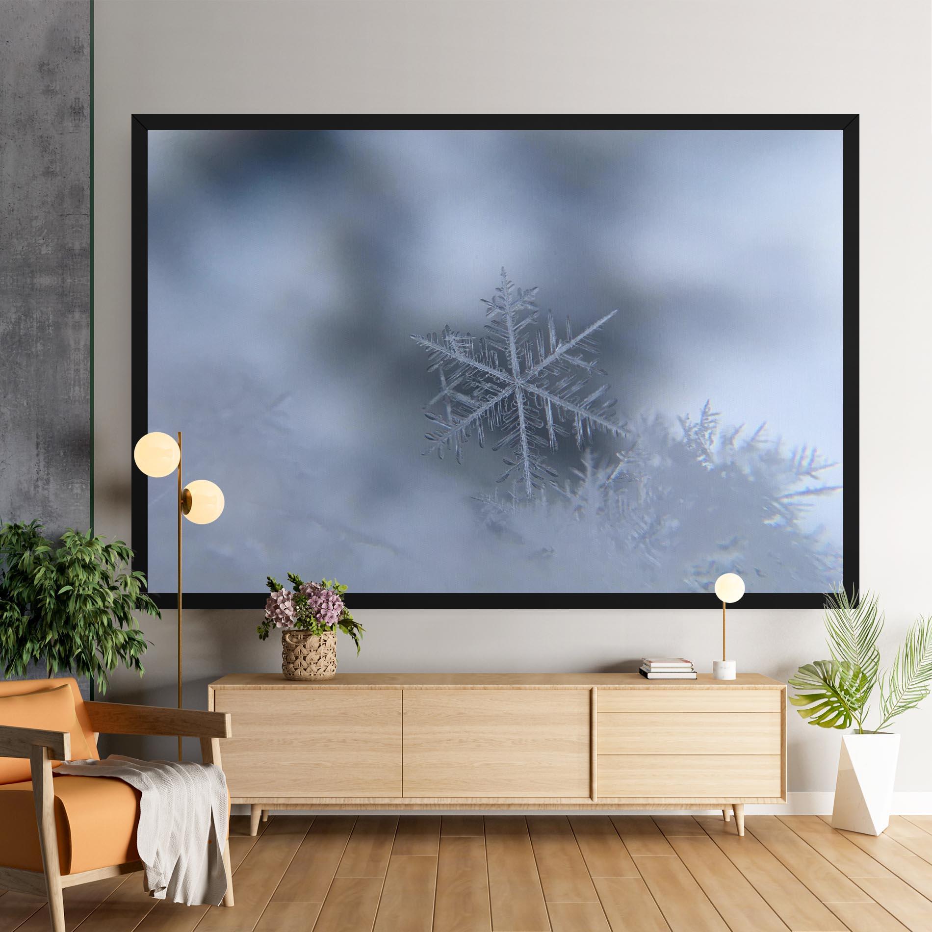 Картина на платно Pretty Snowflake mockup 9