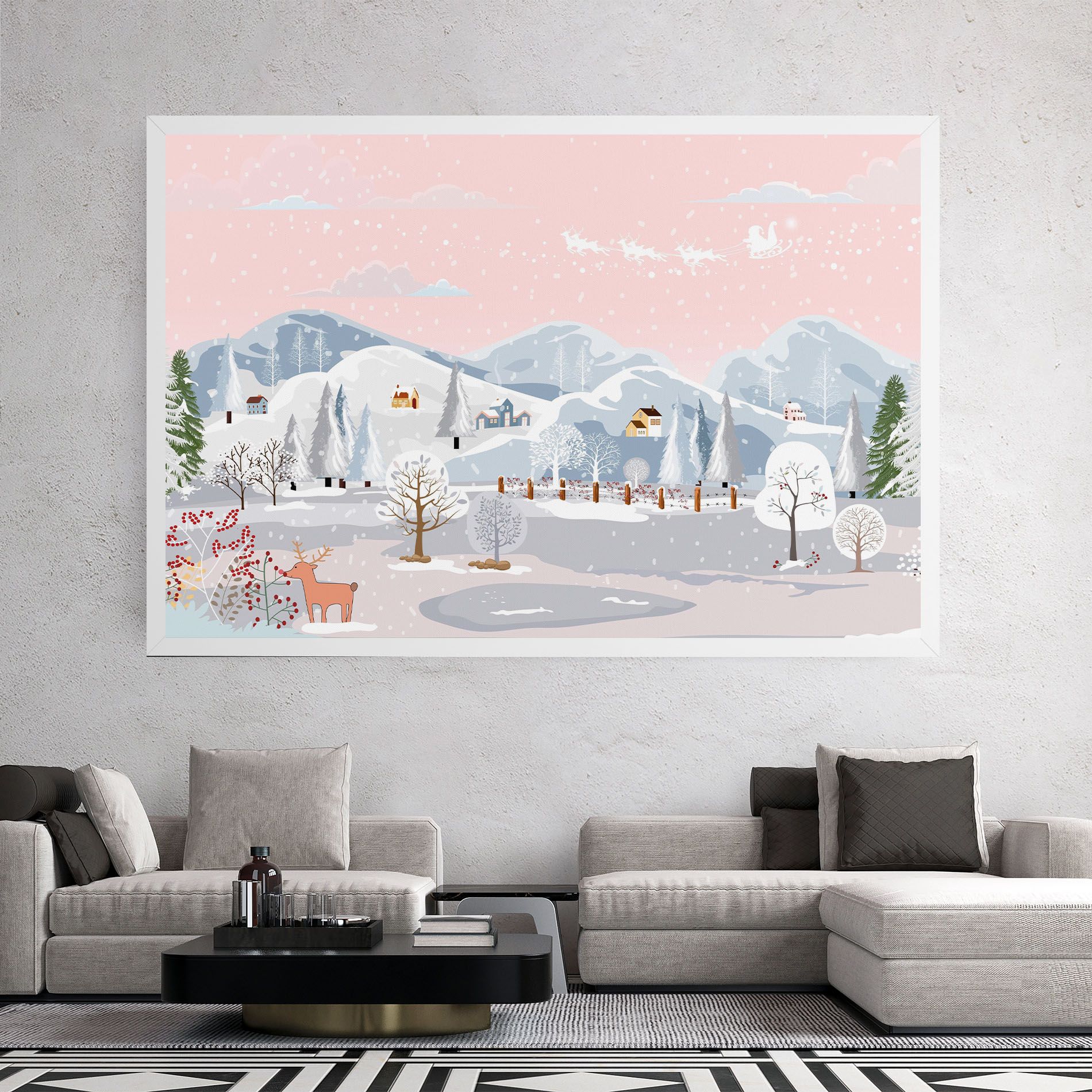 Pink Sky Winter mockup 2