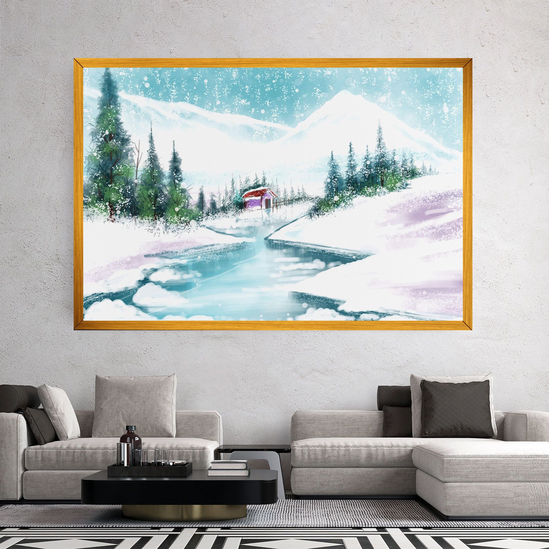 Purple House Winter mockup 2