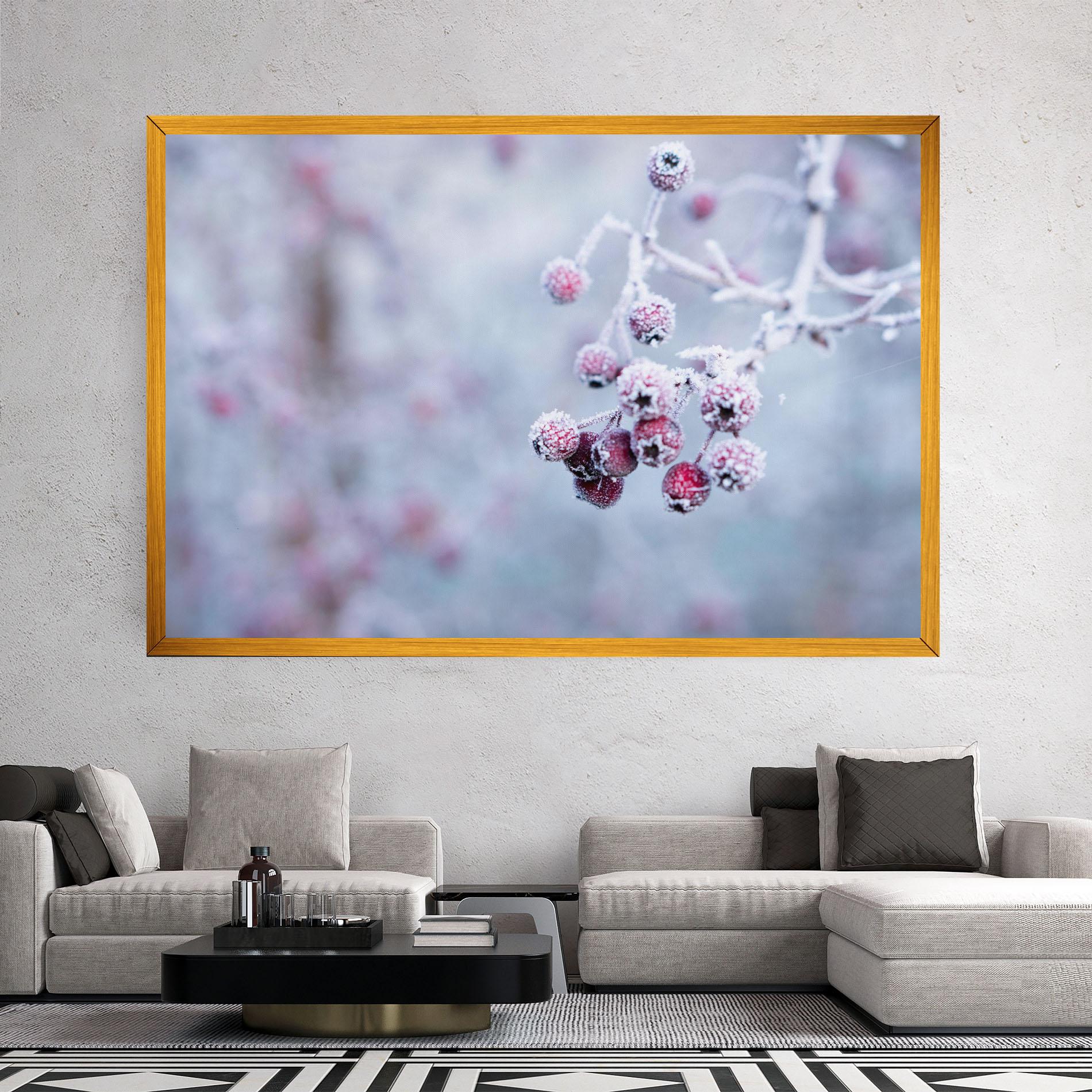 Картина на платно Red Winter Fruits mockup 2