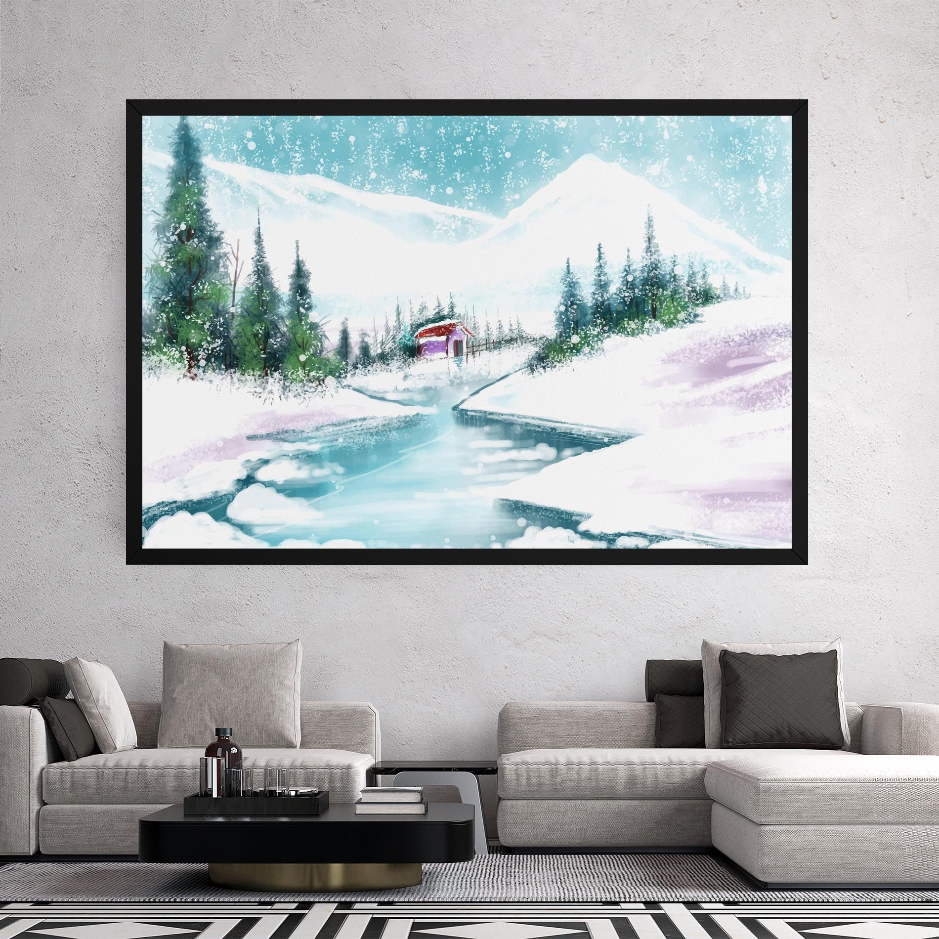 Purple House Winter mockup 2