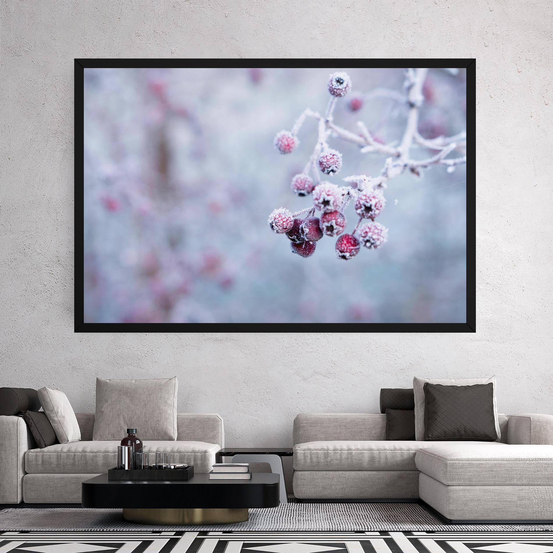 Картина на платно Red Winter Fruits mockup 2