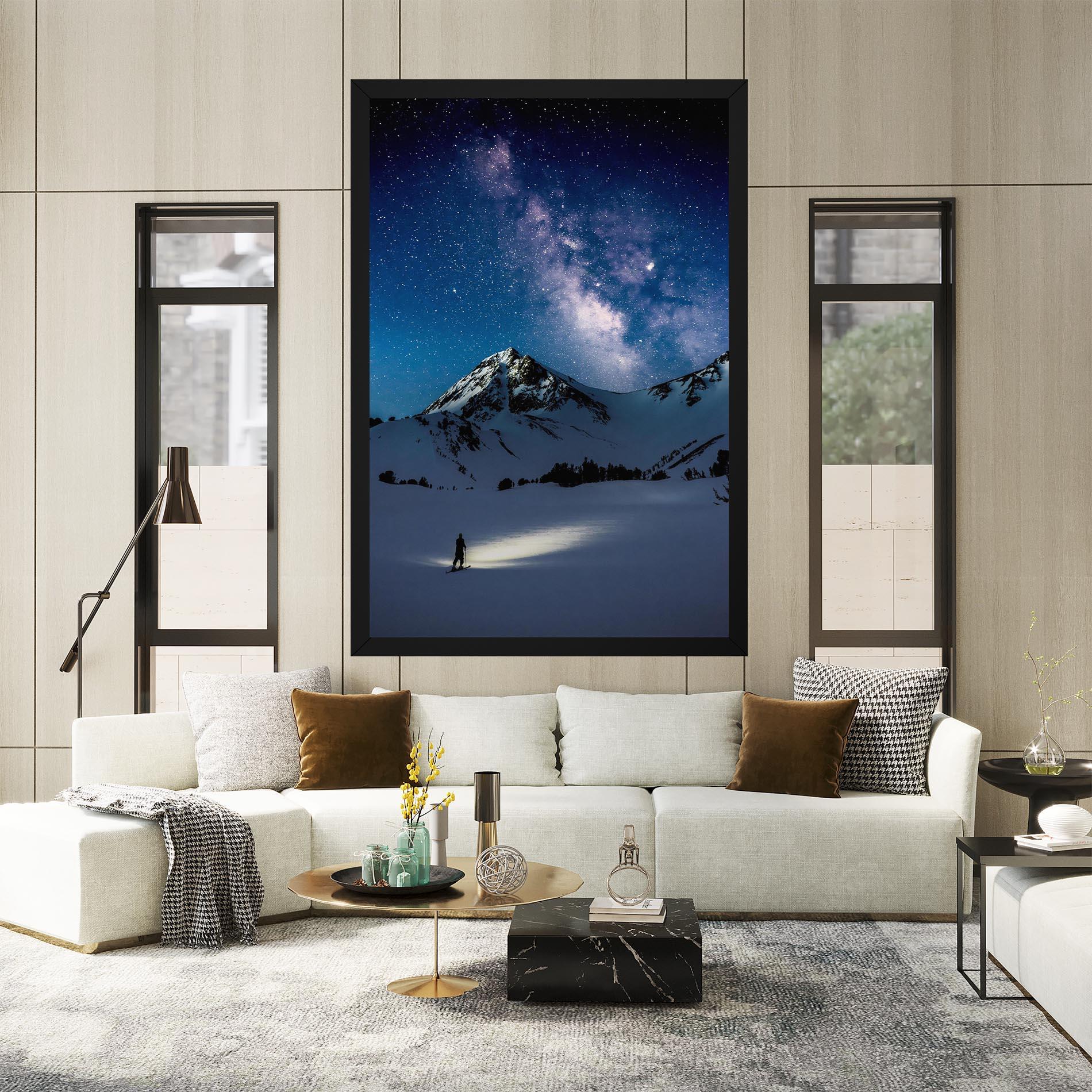 Картина на платно Pretty Sky Winter mockup 2