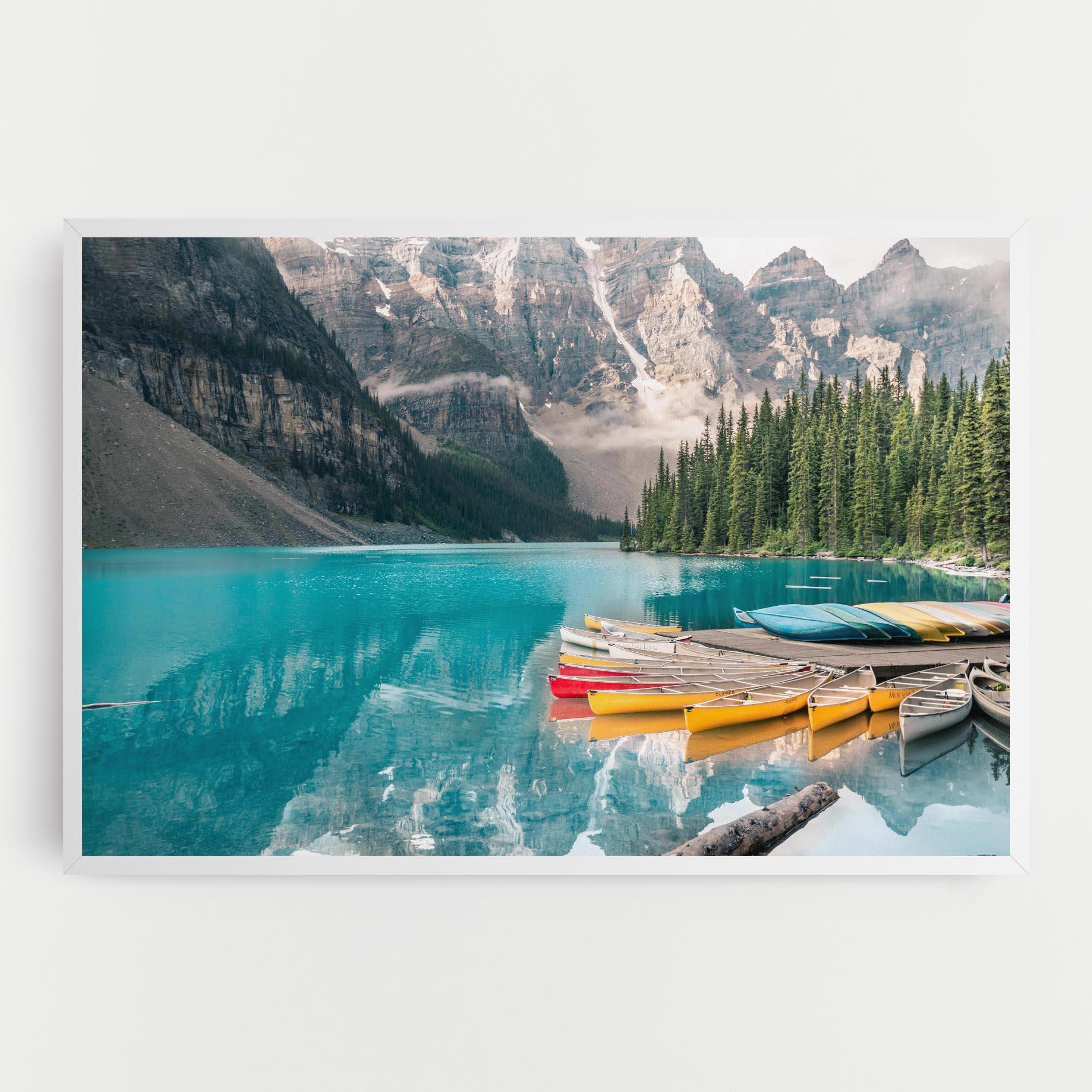 Картина на платно Beautiful Moraine Lake mockup 0