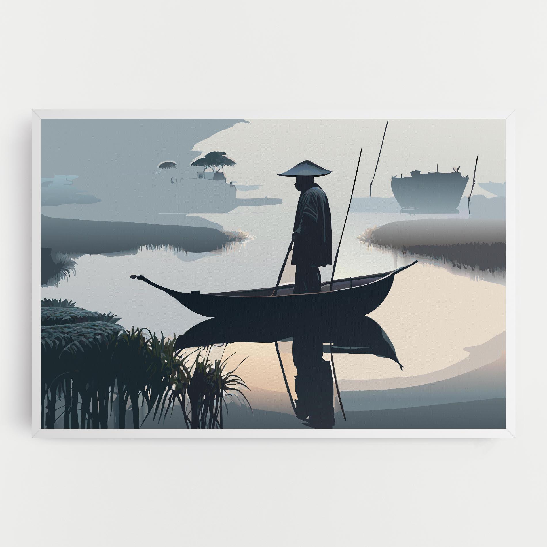 Картина на платно Japan Fisherman mockup 0