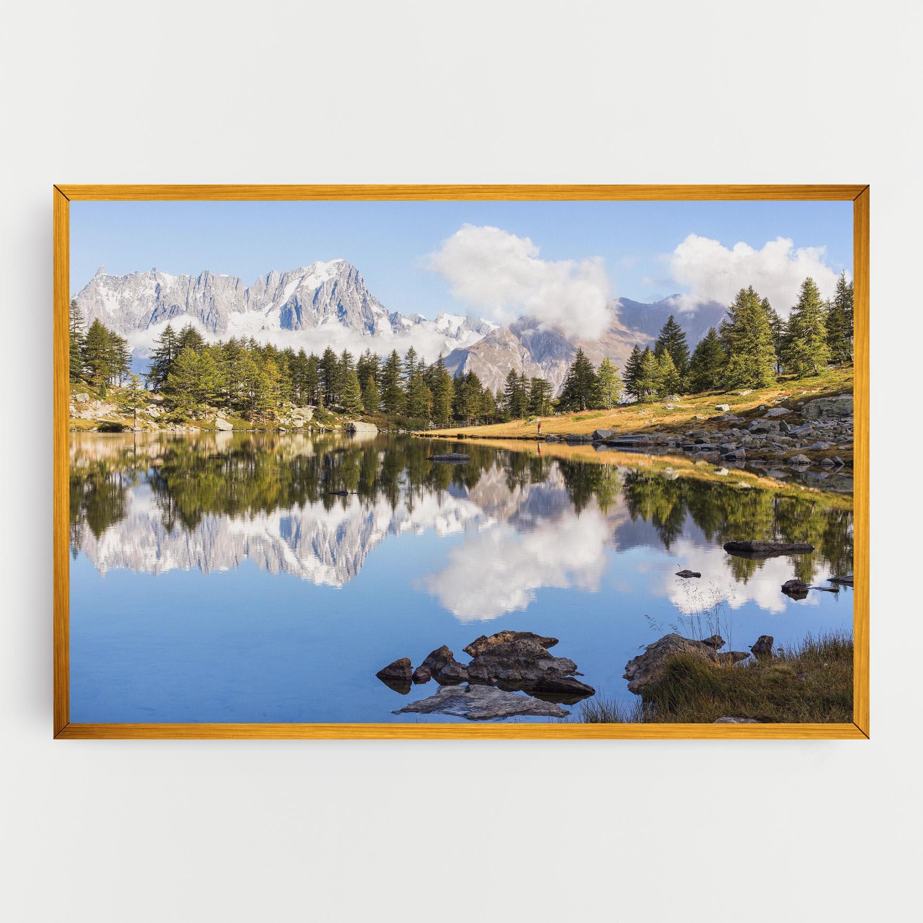 Картина на платно Mountain Reflection mockup 0