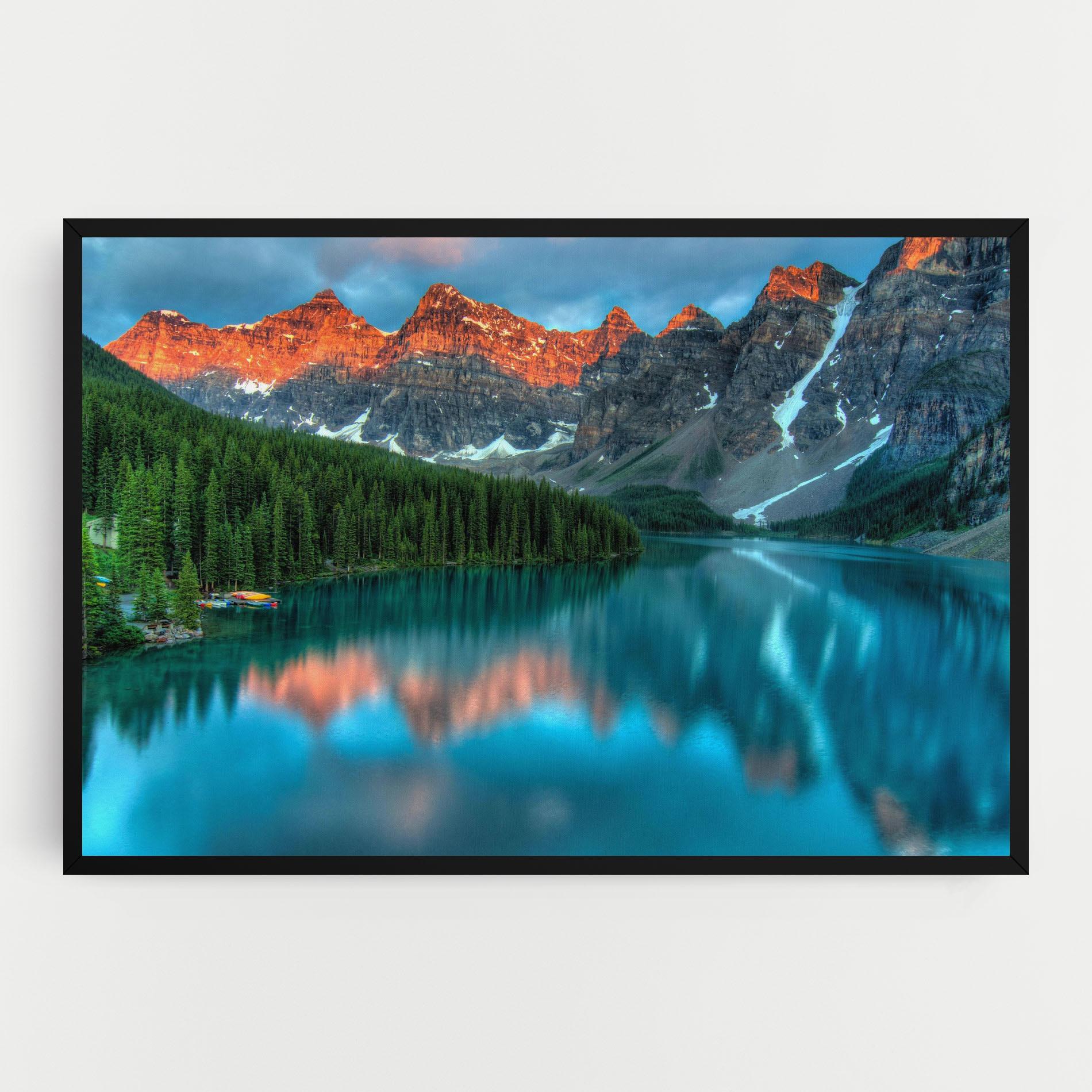 Картина на платно Beautiful Blue Lake mockup 0