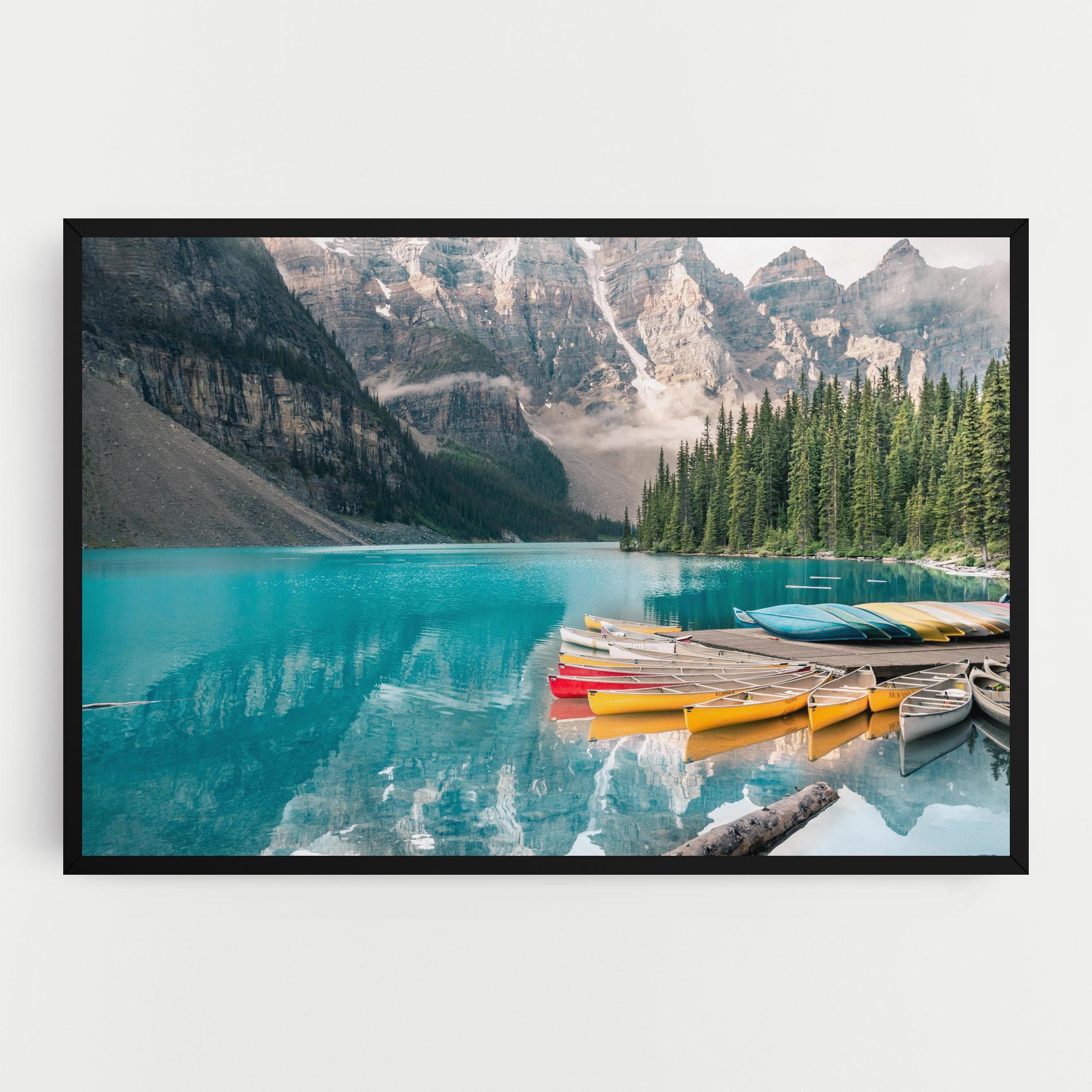 Картина на платно Beautiful Moraine Lake mockup 0