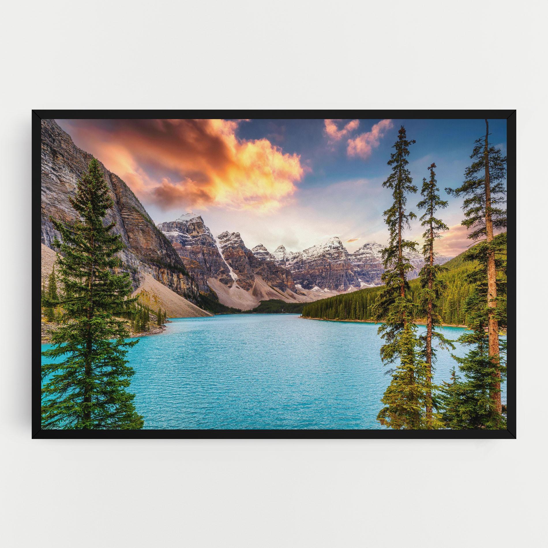 Картина на платно Blue Magic Lake mockup 0