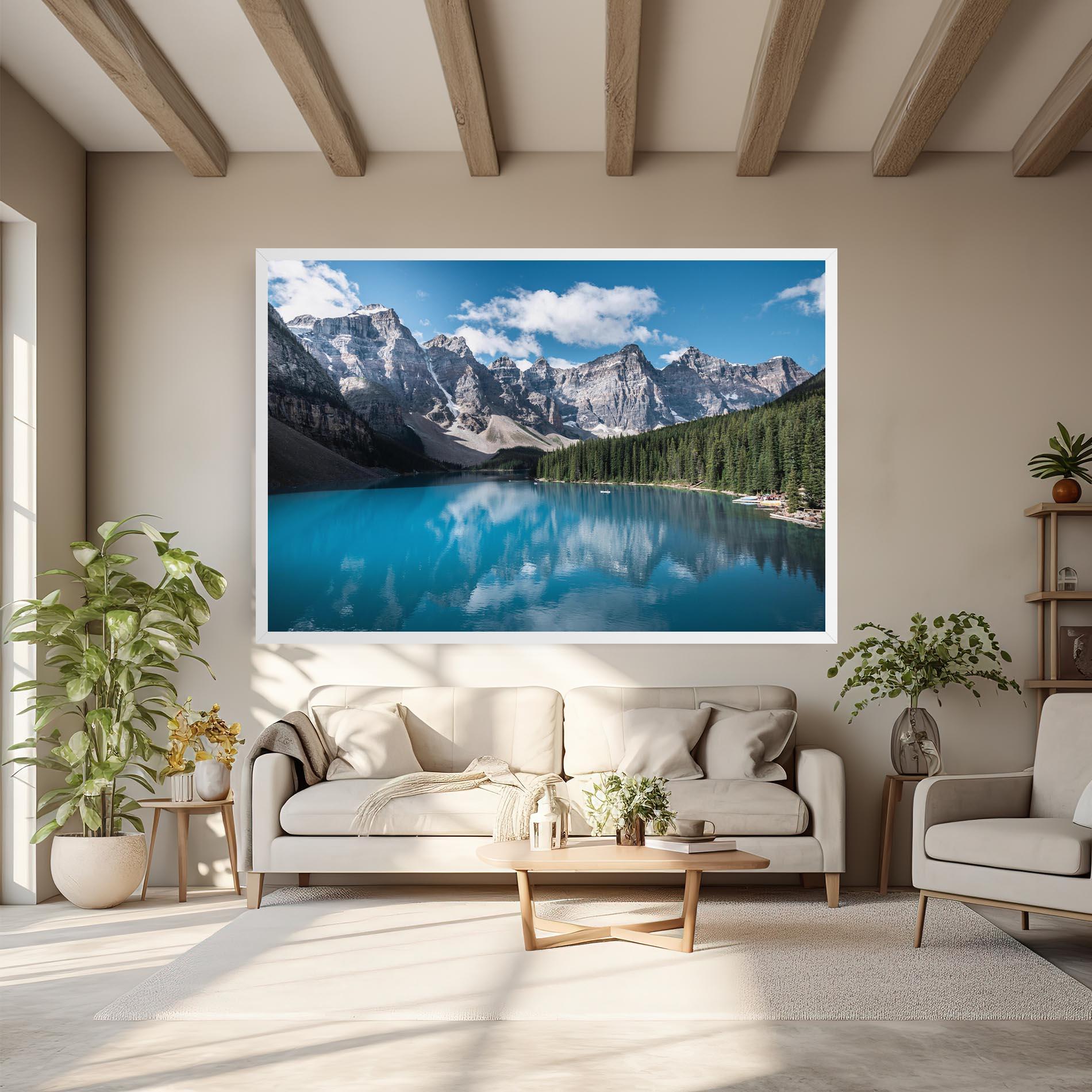 Картина на платно Beautiful Lake Canada mockup 6