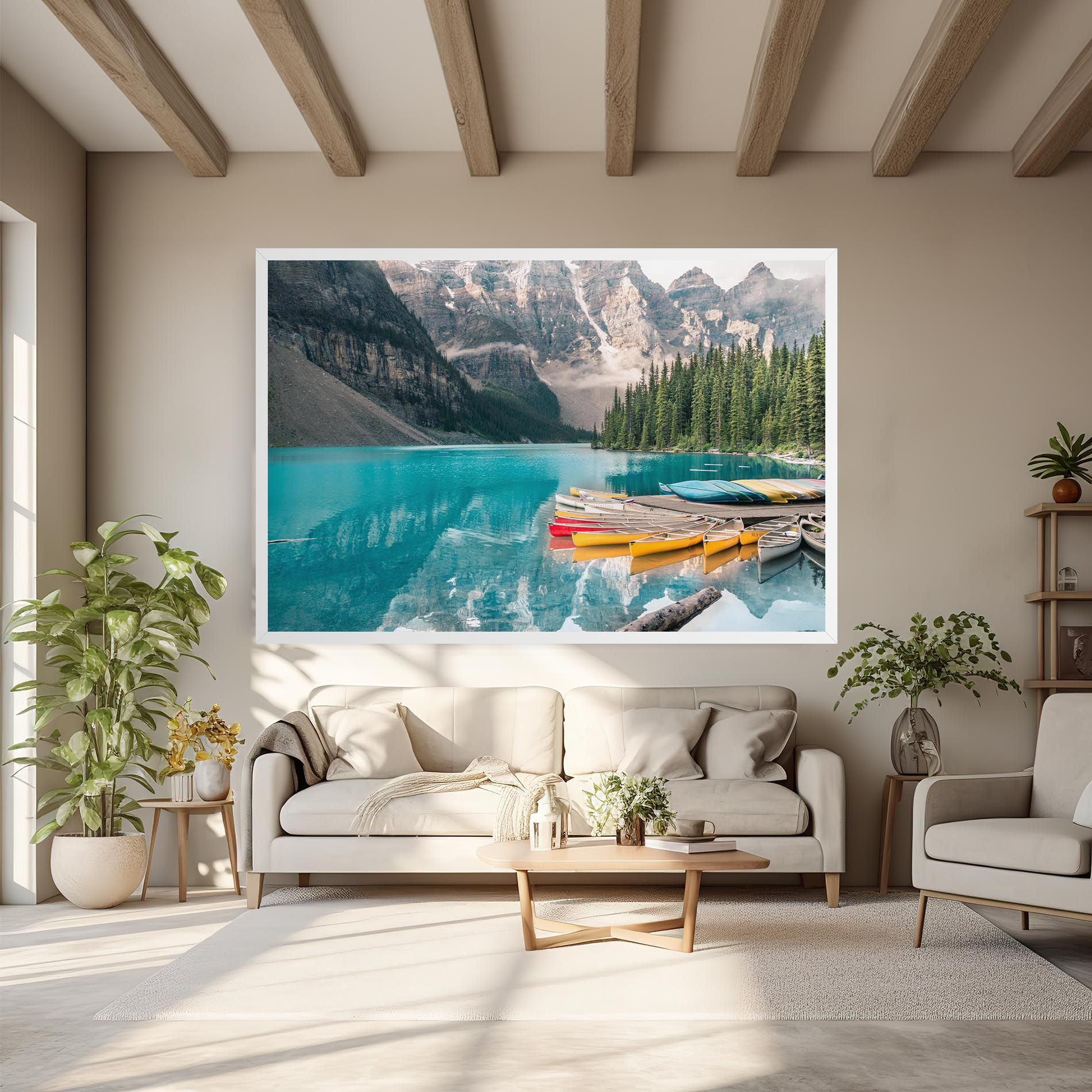 Beautiful Moraine Lake mockup 6