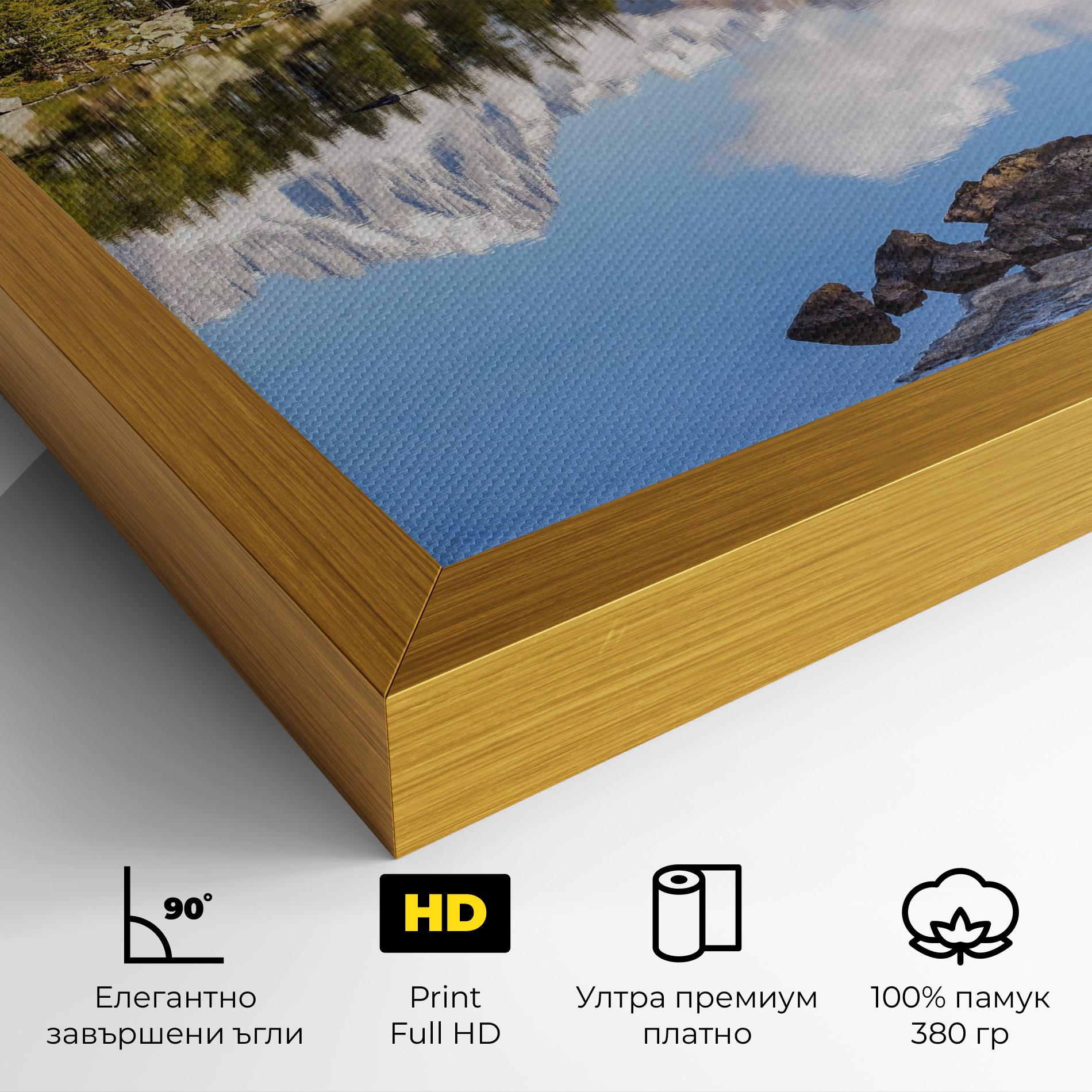 Картина на платно Mountain Reflection mockup 4