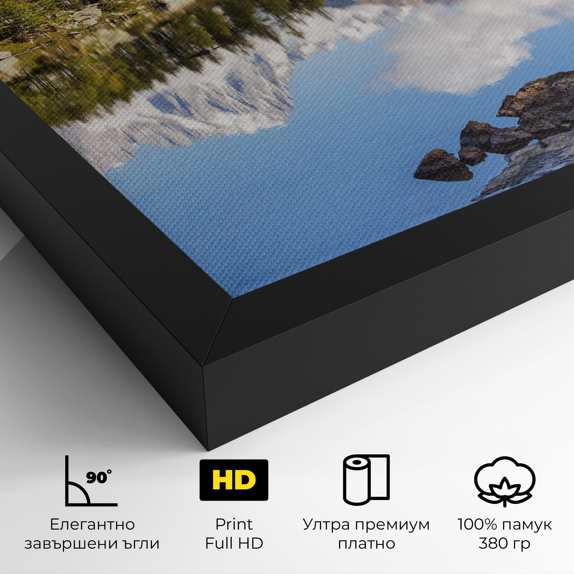 Картина на платно Mountain Reflection mockup 4