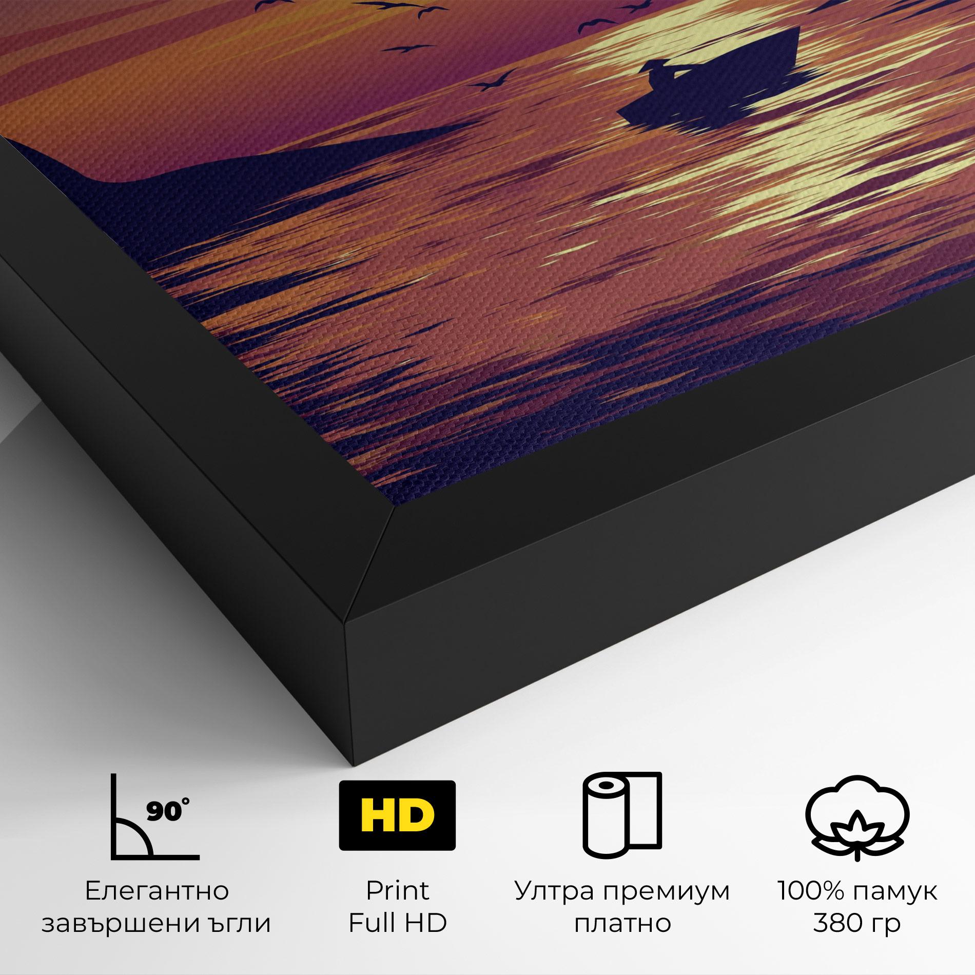 Картина на платно Sunset Scenery View mockup 4