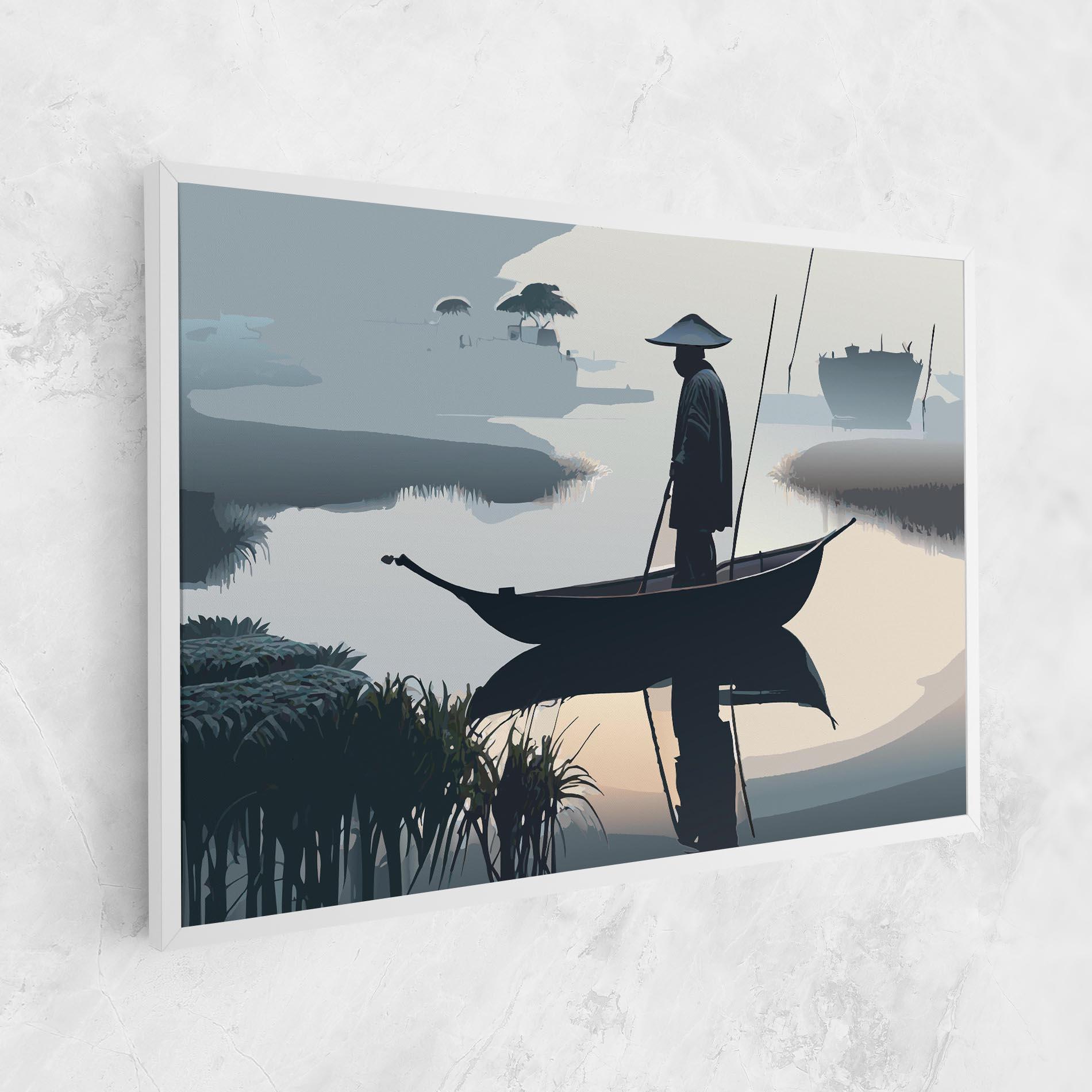 Картина на платно Japan Fisherman mockup 1