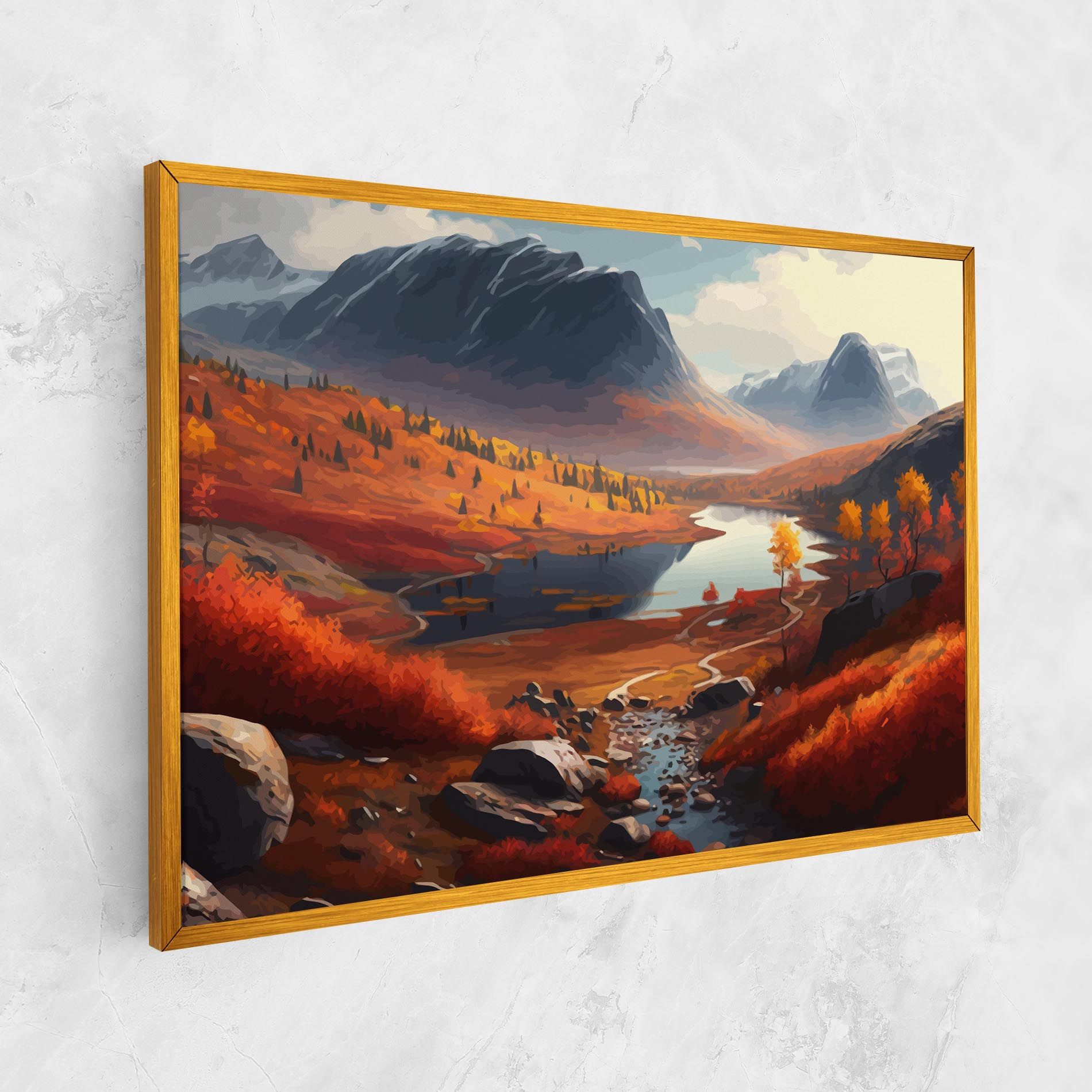 Autumn Field Lake mockup 1