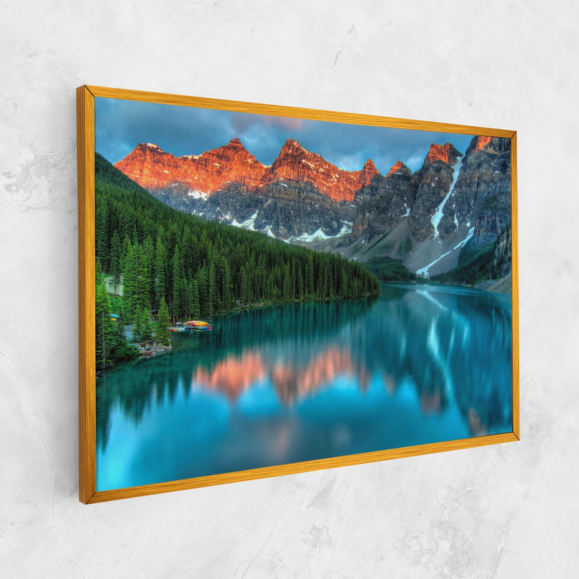 Картина на платно Beautiful Blue Lake mockup 1