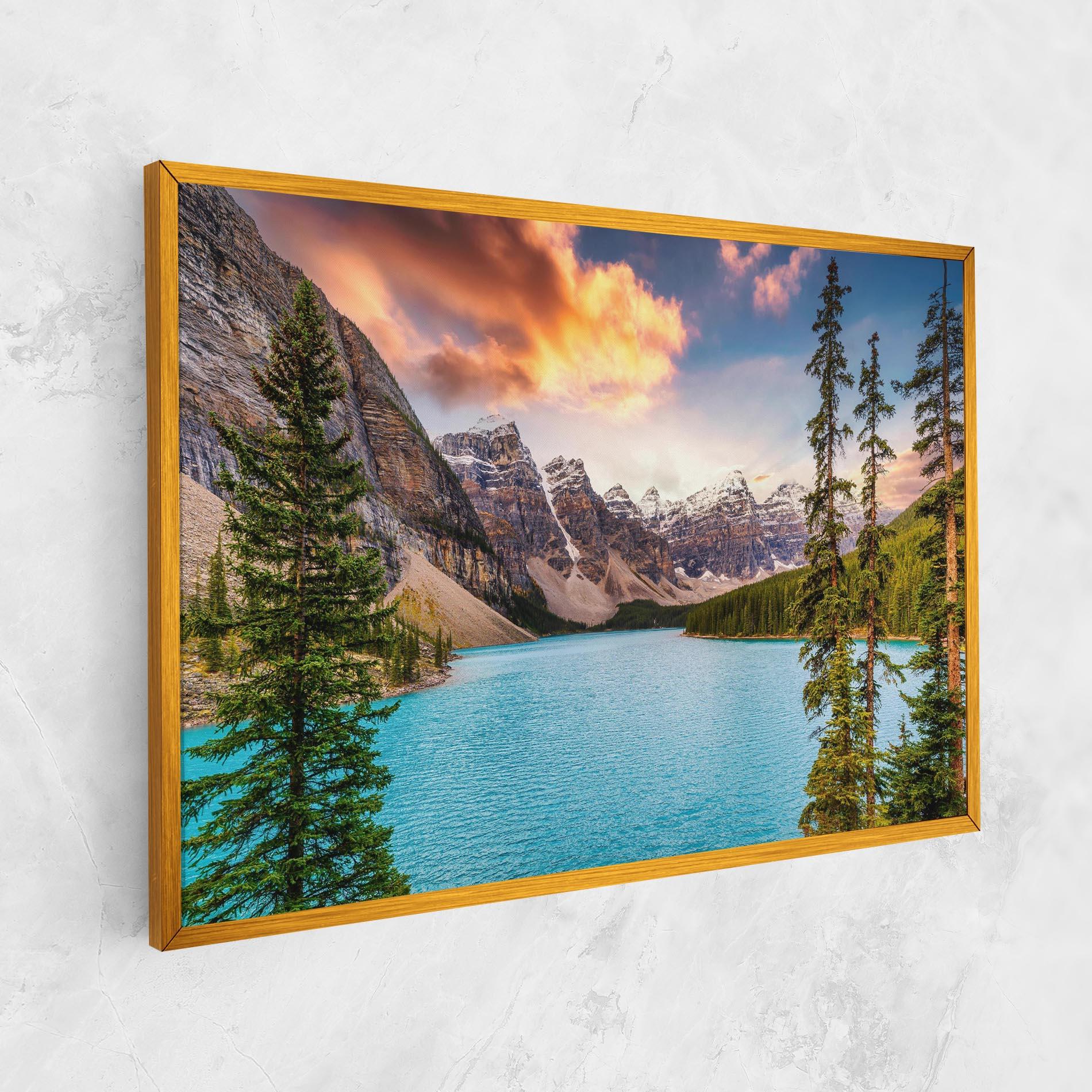 Картина на платно Blue Magic Lake mockup 1