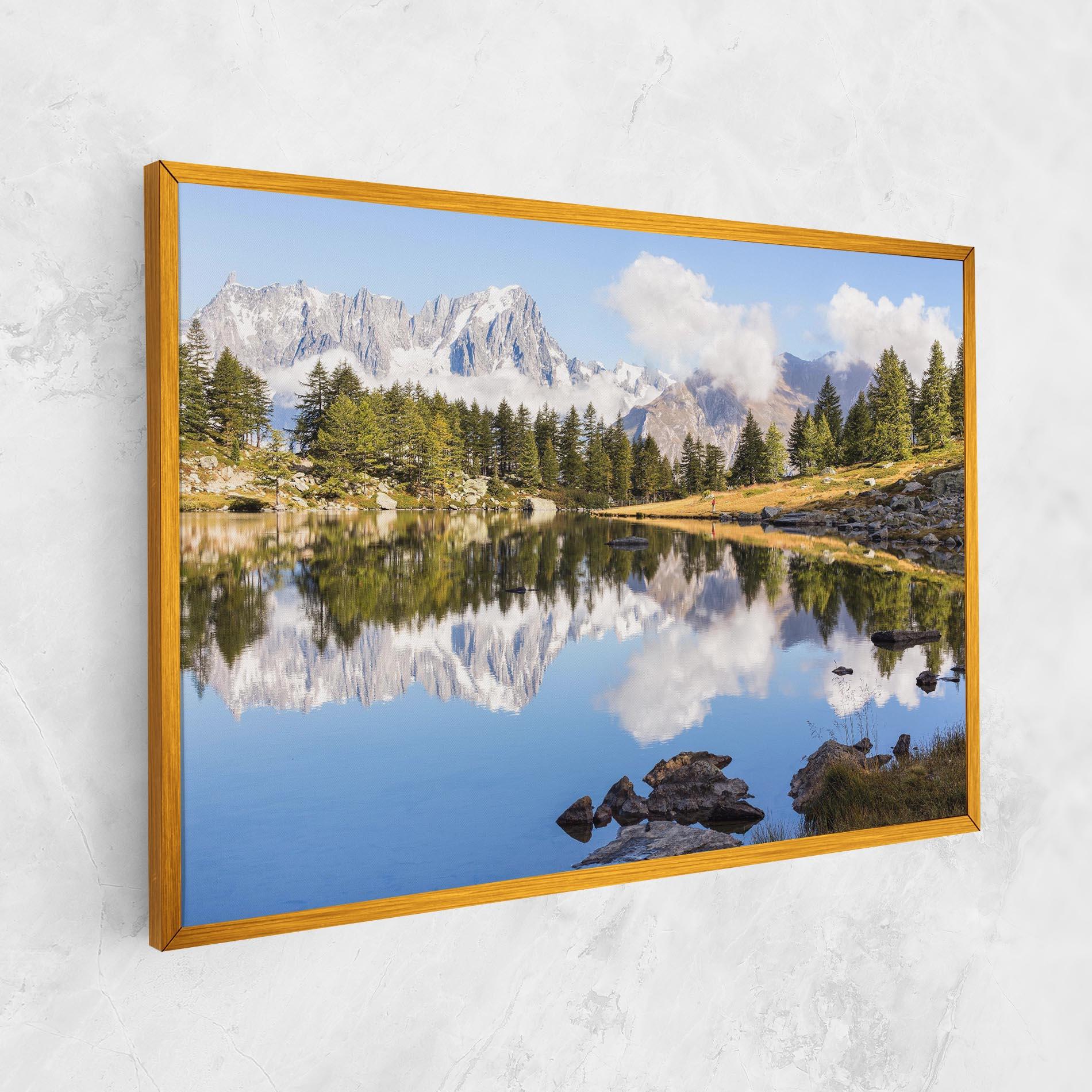 Картина на платно Mountain Reflection mockup 1
