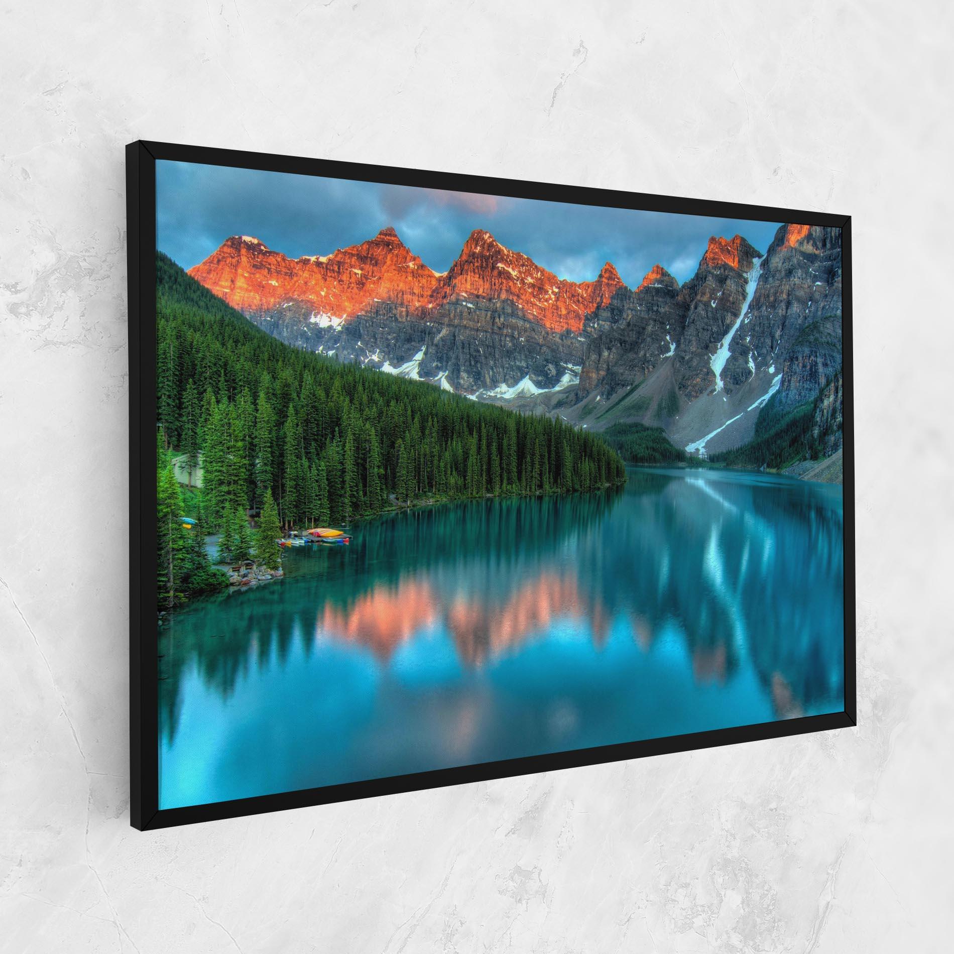 Картина на платно Beautiful Blue Lake mockup 1