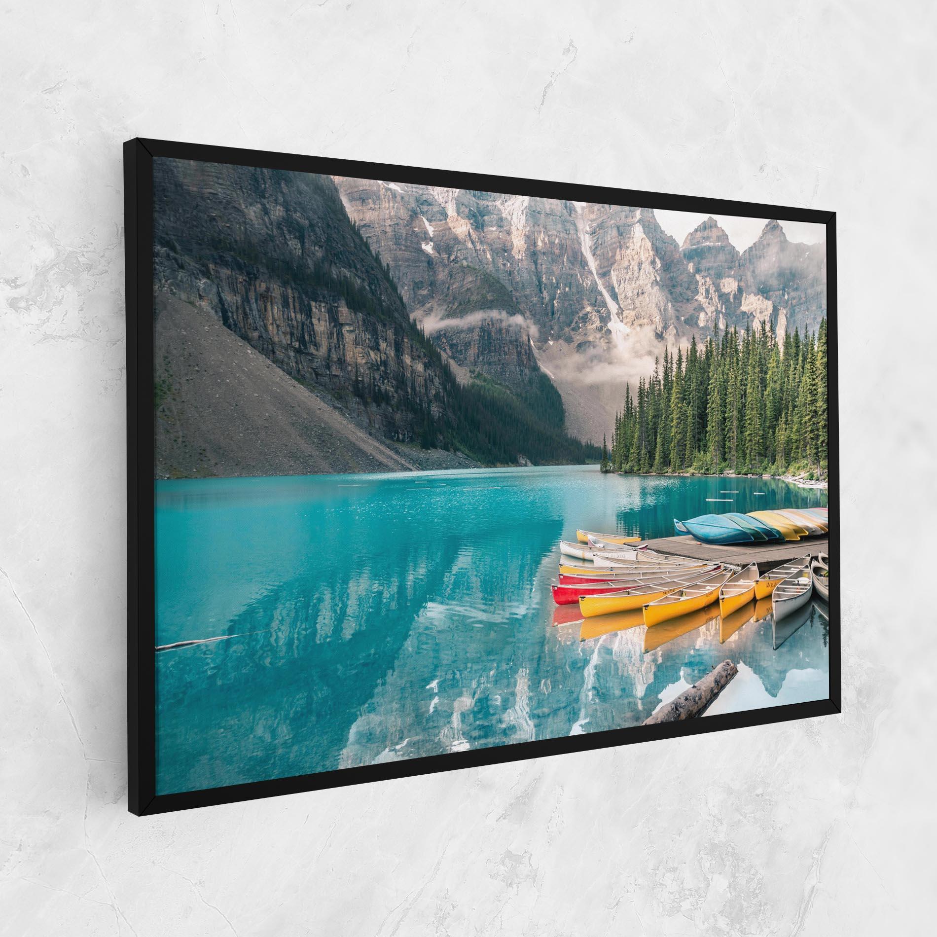 Картина на платно Beautiful Moraine Lake mockup 1