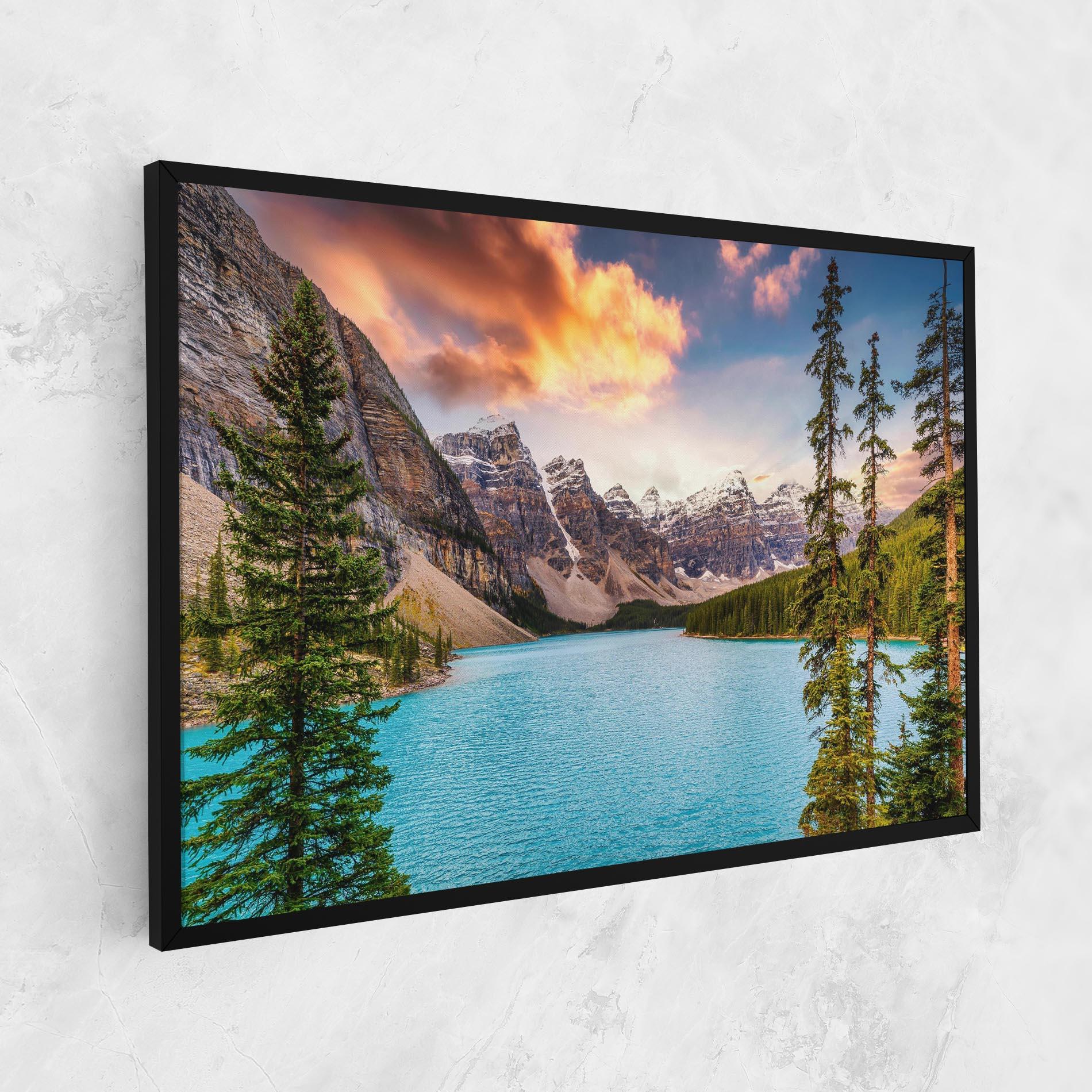 Картина на платно Blue Magic Lake mockup 1