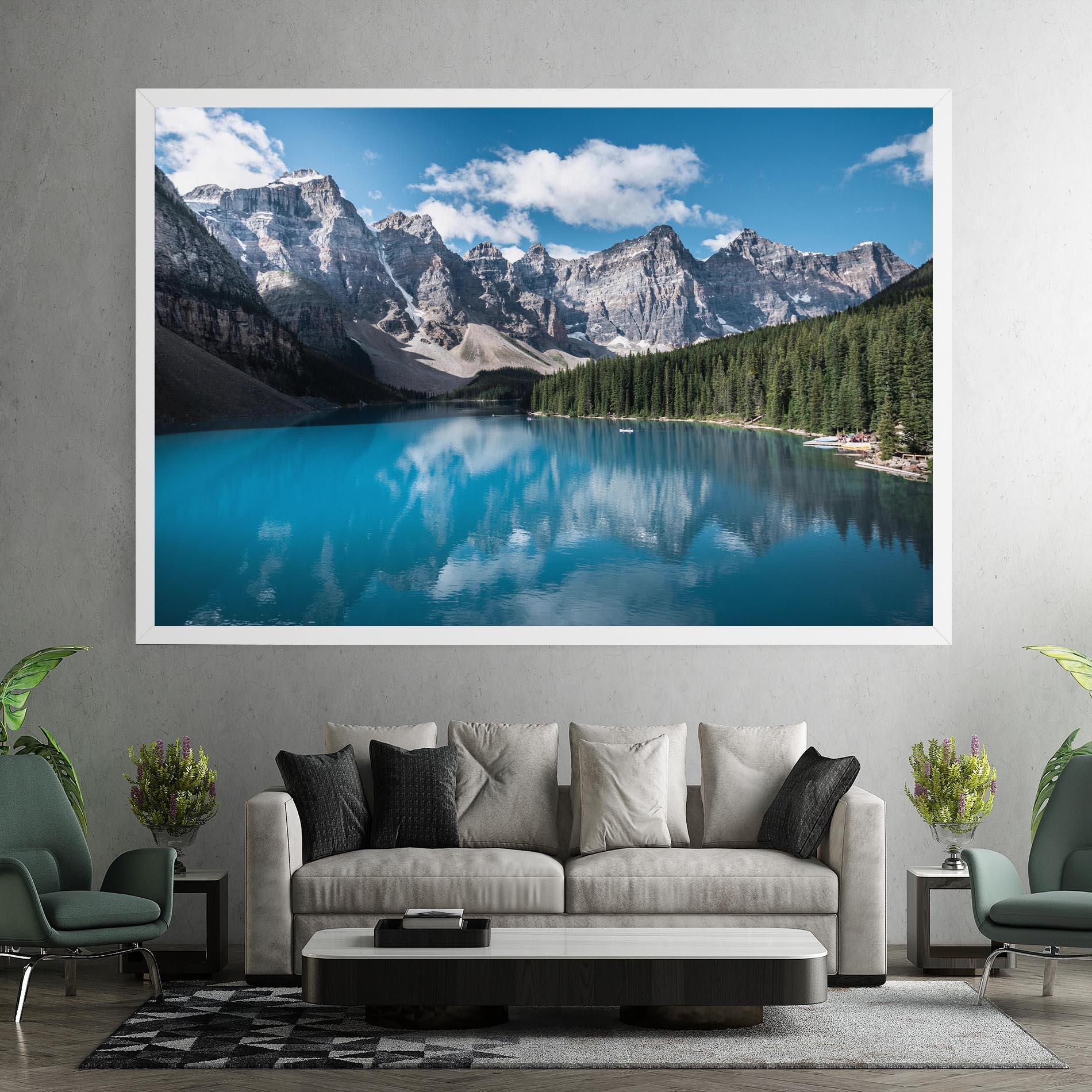 Картина на платно Beautiful Lake Canada mockup 7