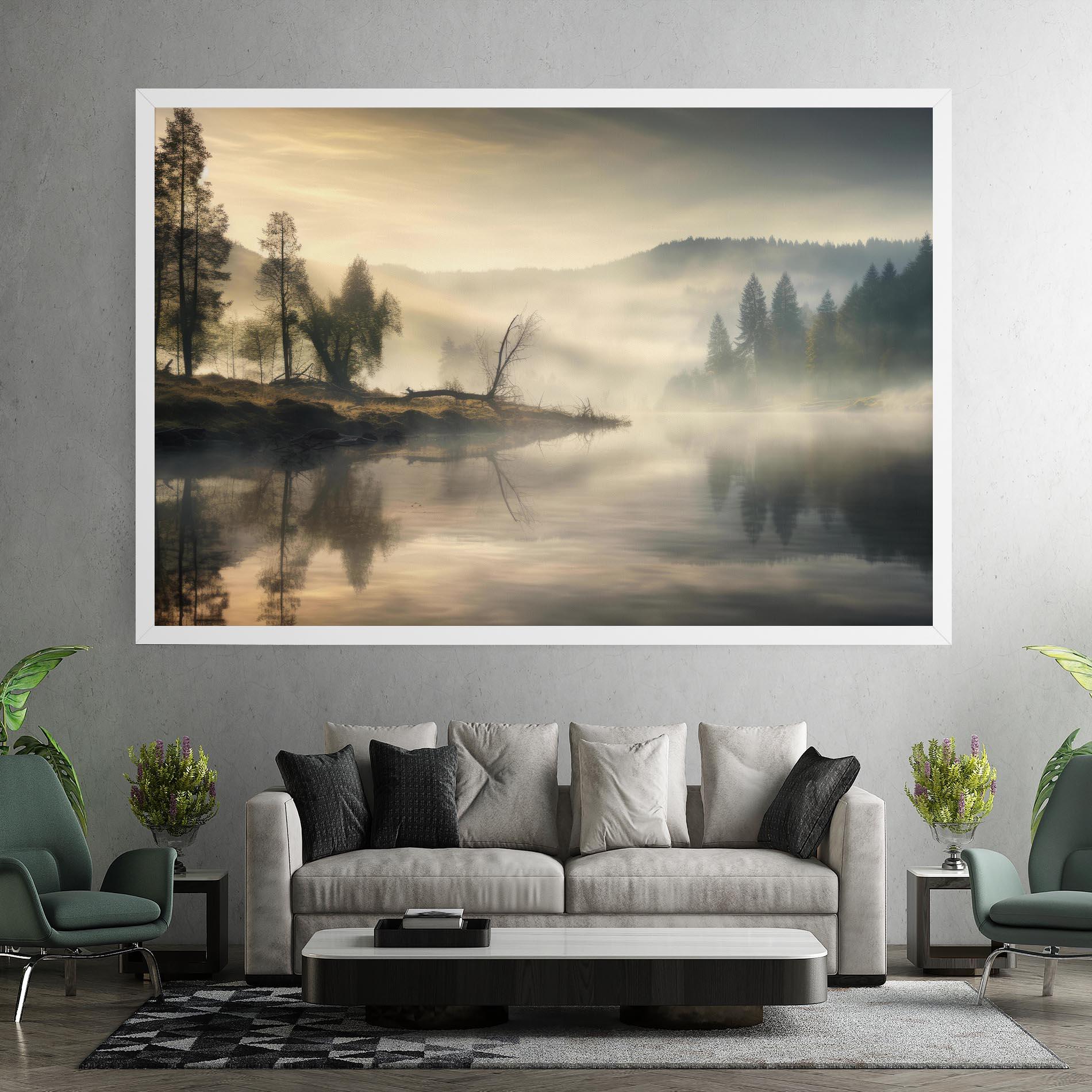 Картина на платно Foggy Morning mockup 7